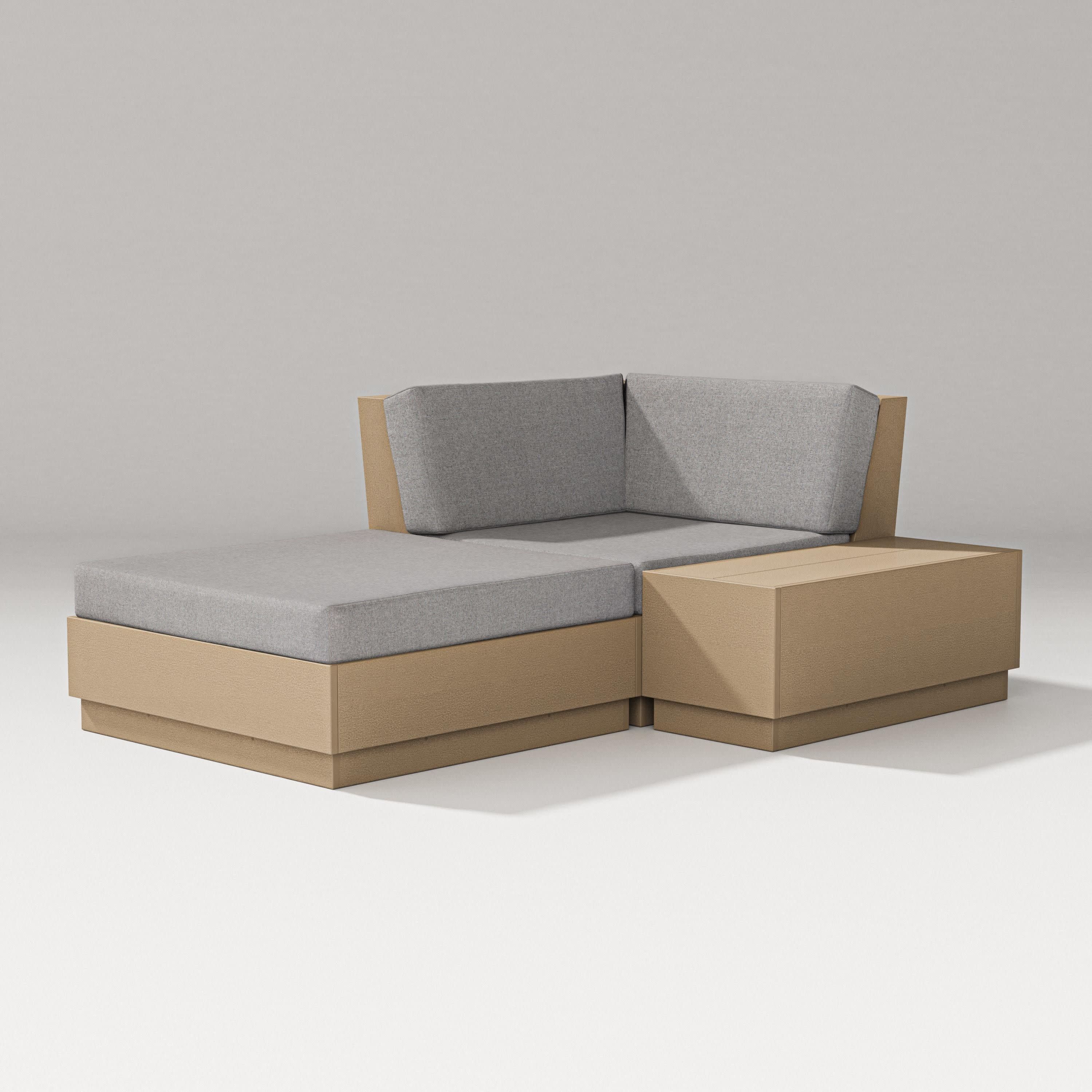 Elevate Corner Chaise in Vintage Sahara / Grey Mist