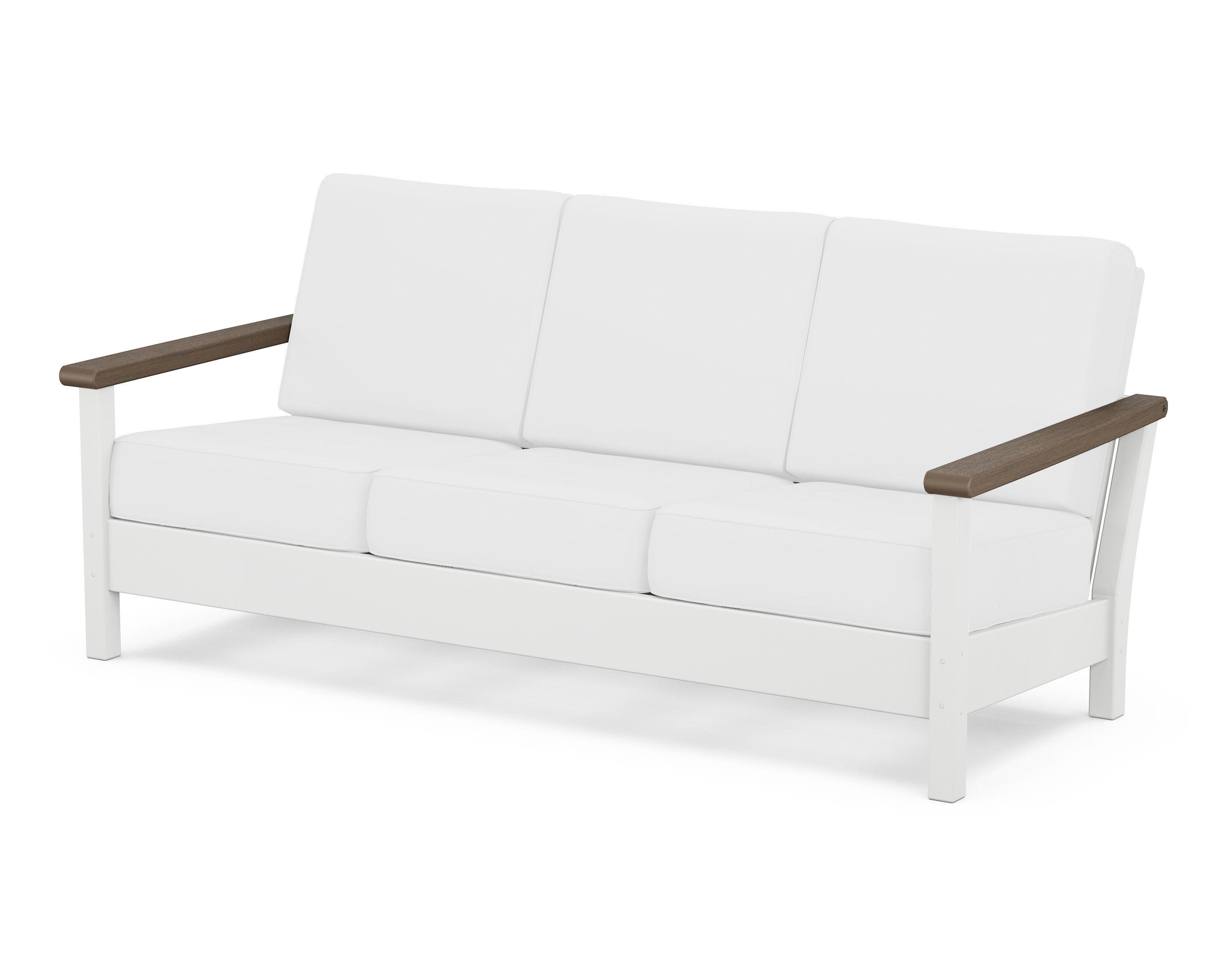 Harbour Deep Seating Sofa in White / Kona / Natural