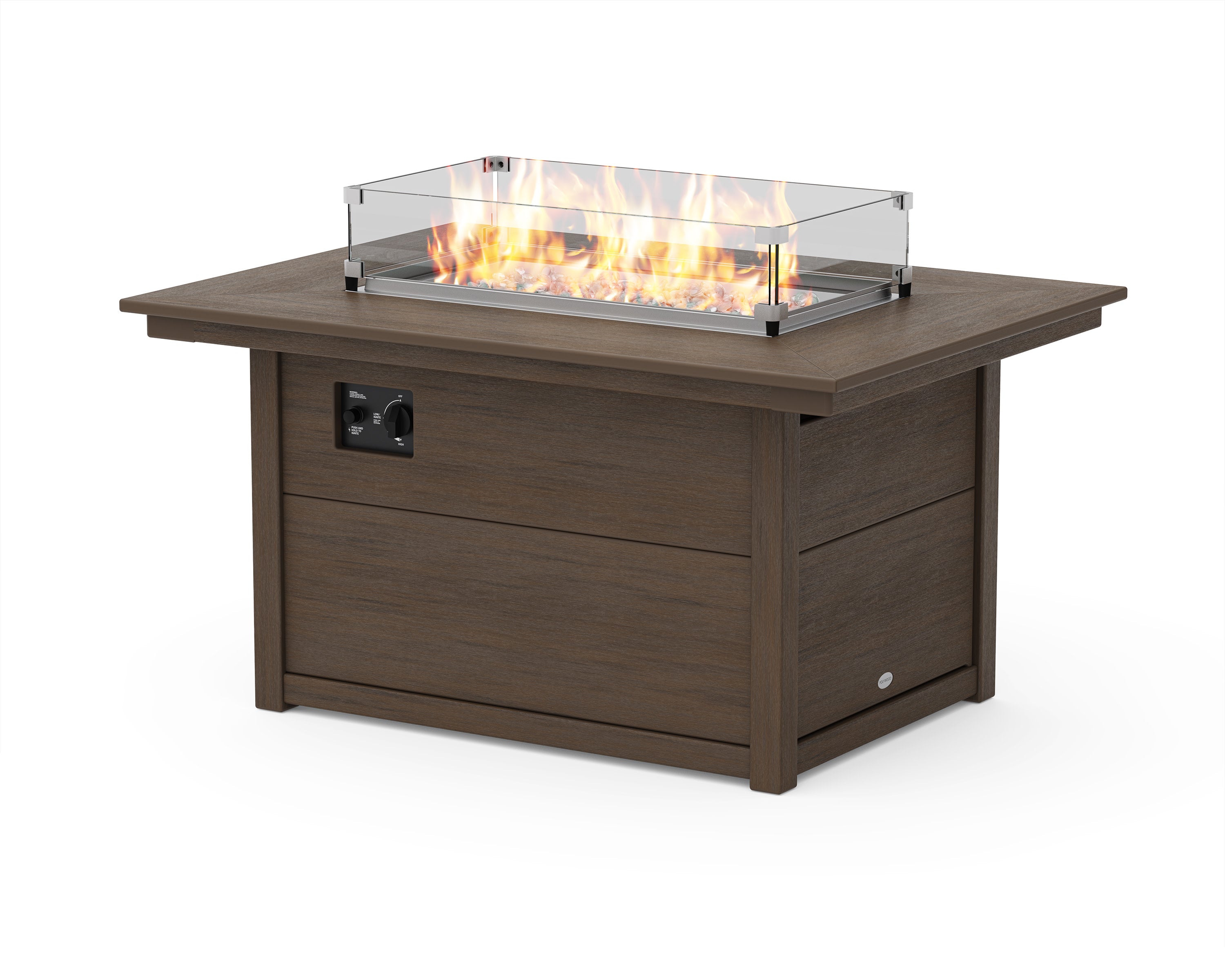 Rectangle 34" X 46" Fire Pit Table in Kona