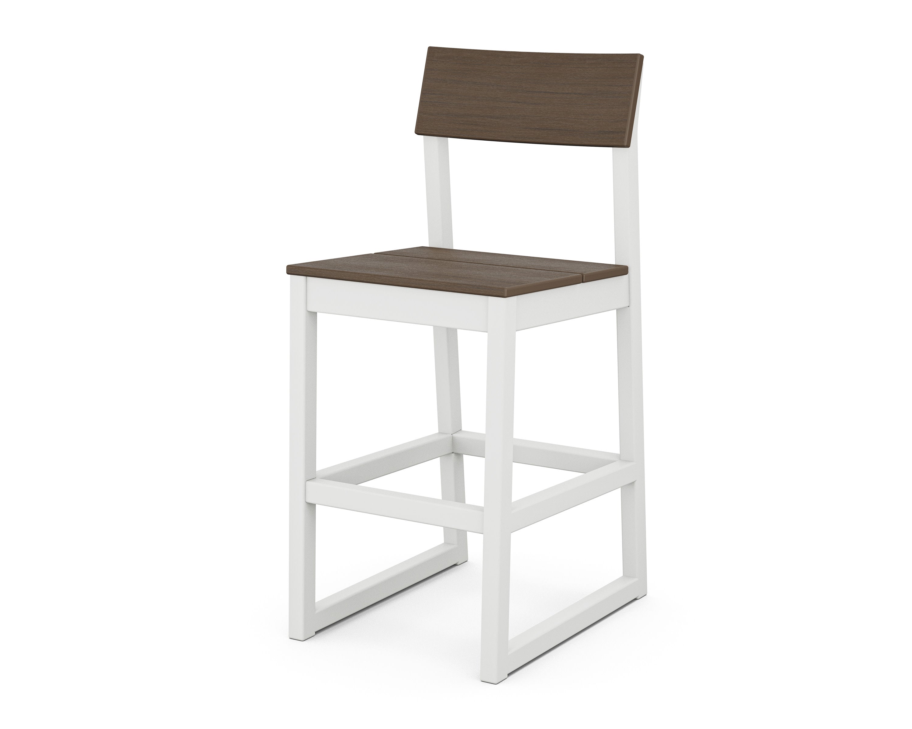 EDGE Bar Side Chair in White / Kona