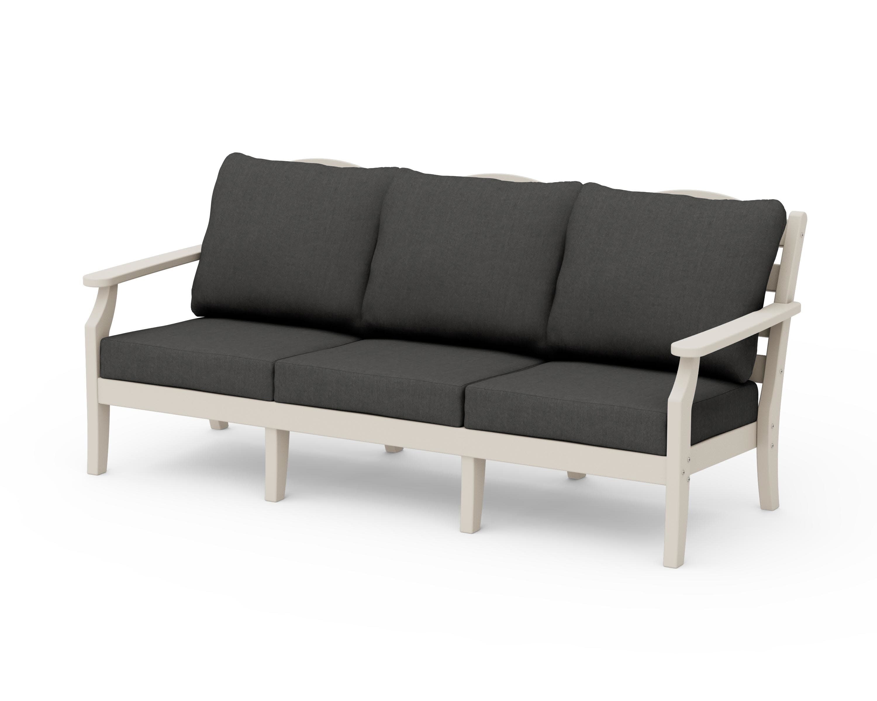 Savannah Deep Seating Sofa in Sand / Spectrum Carbon