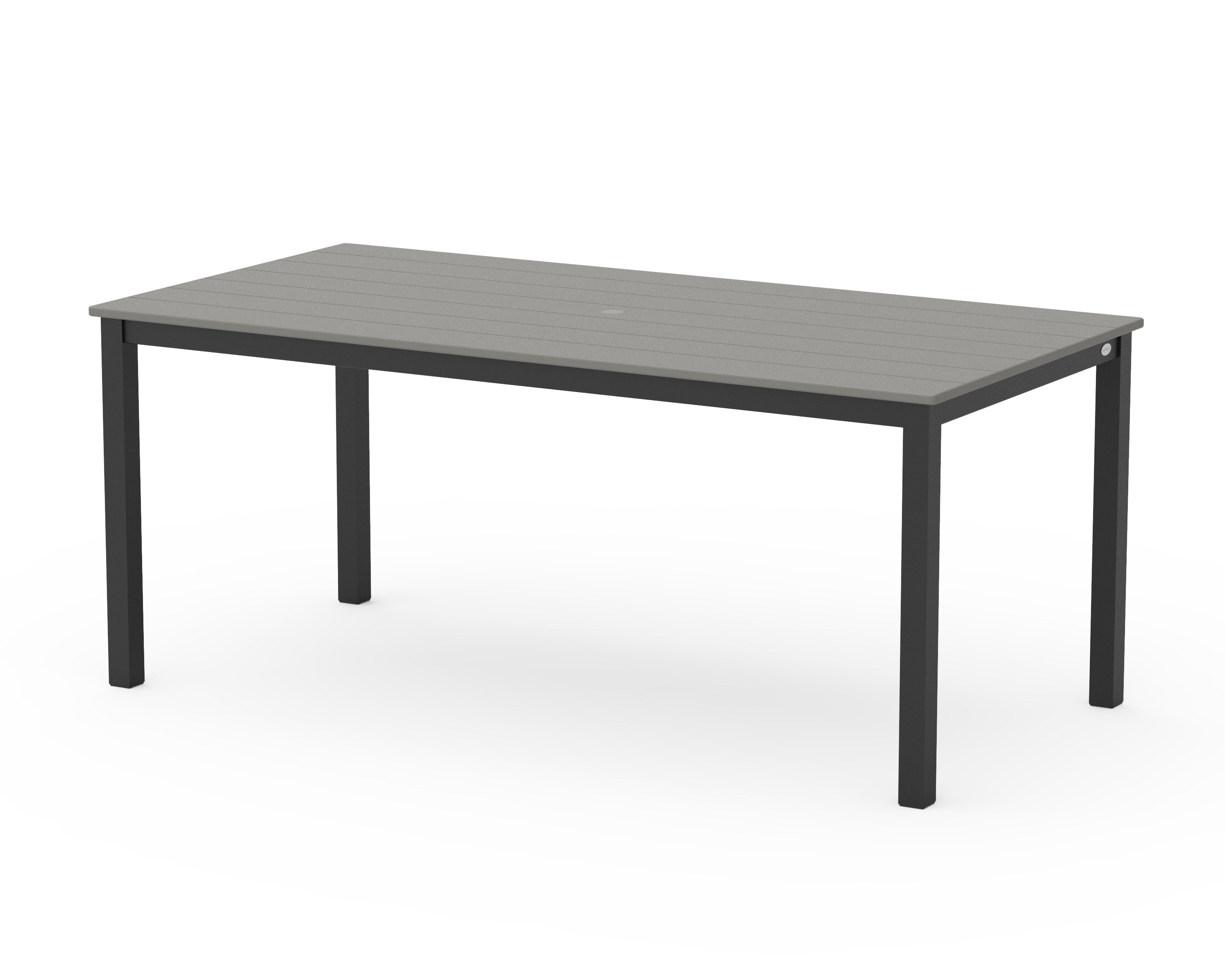 Main Street 36" x 72" Dining Table in Black / Slate Grey