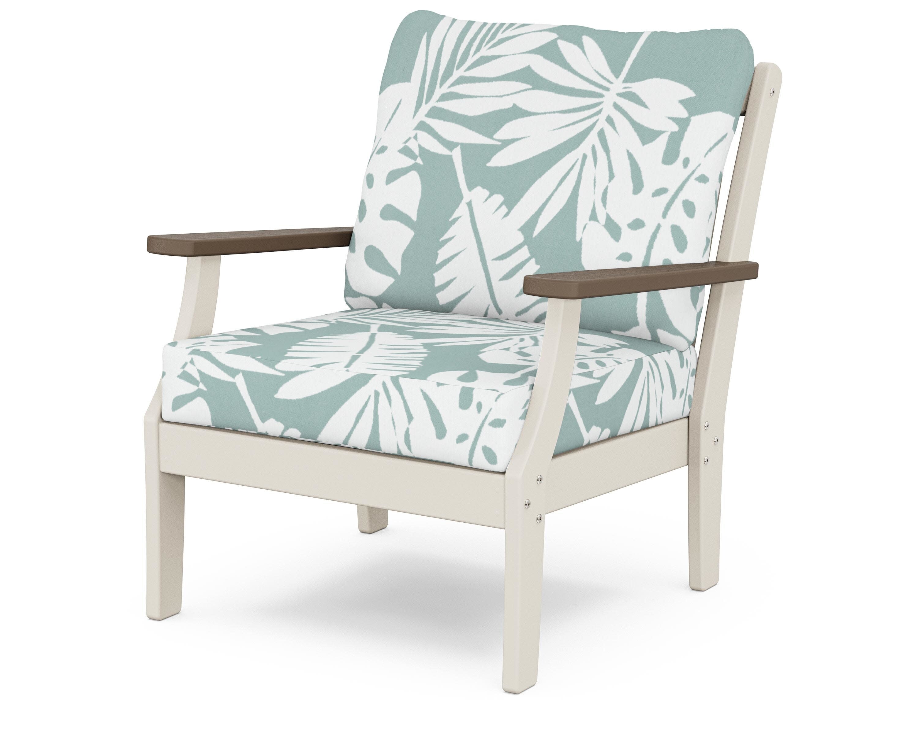 Braxton Deep Seating Chair in Sand / Kona / Leaf Glacier Spa