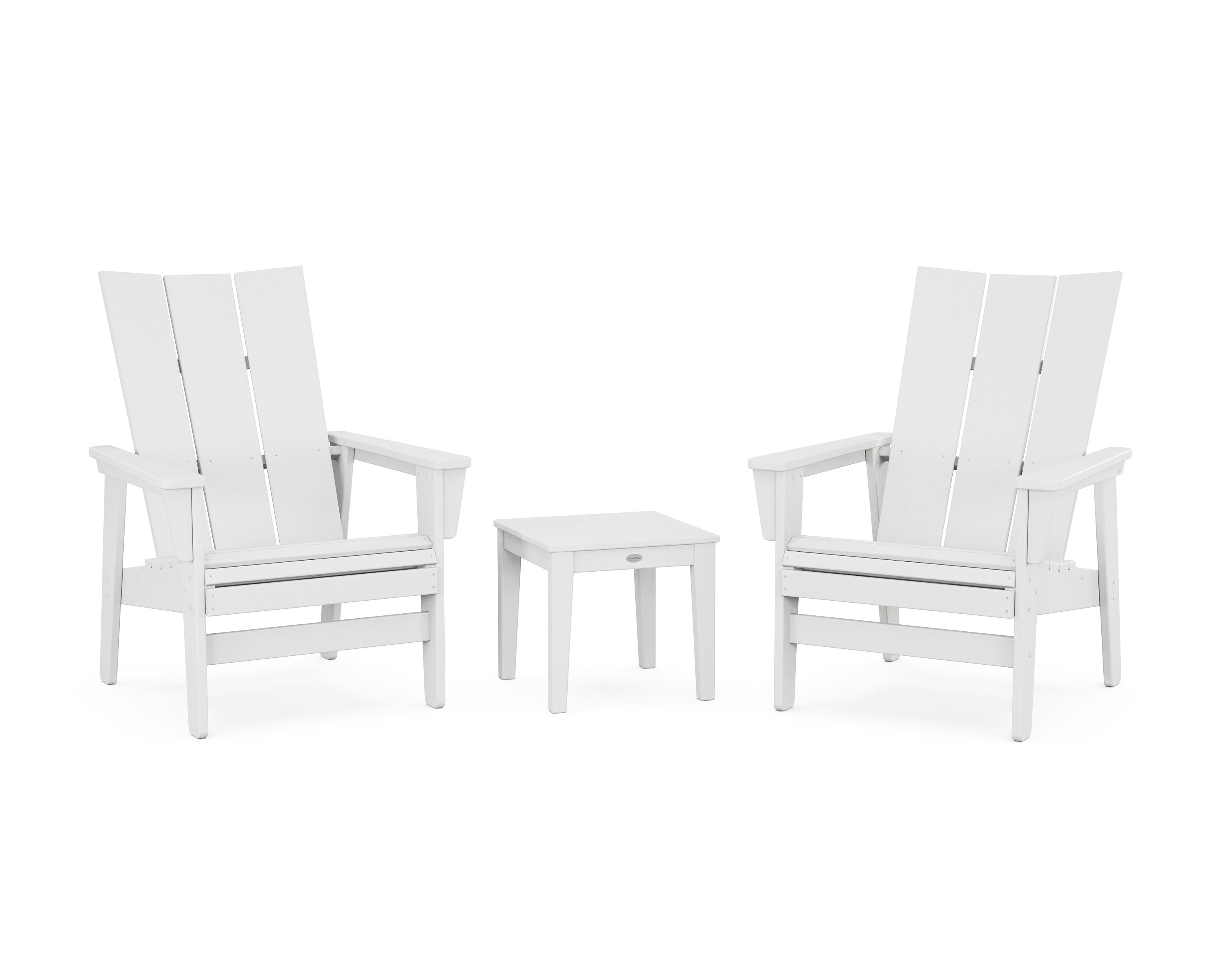 3-Piece Modern Grand Upright Adirondack Set in White