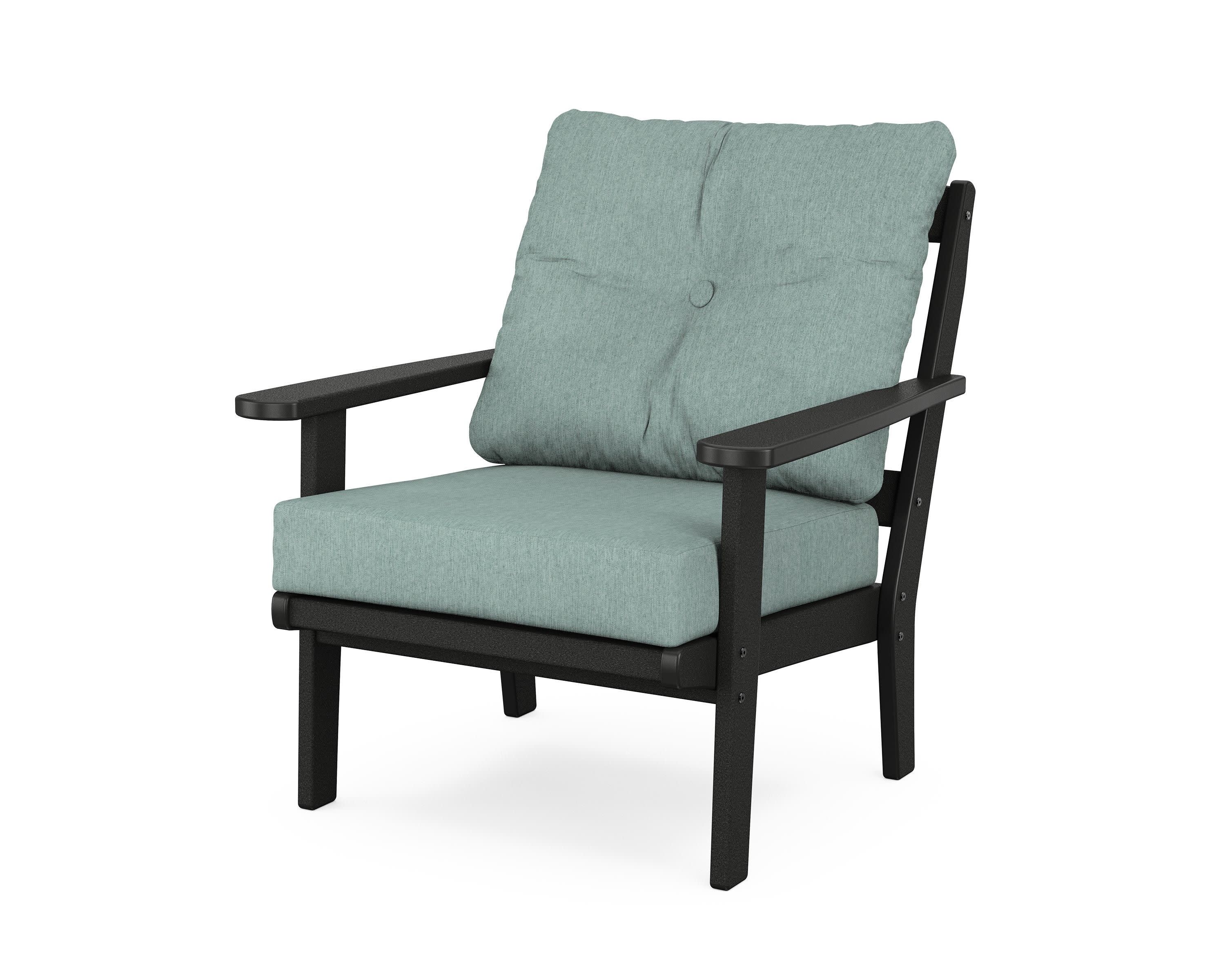 Mission Deep Seating Chair in Black / Glacier Spa