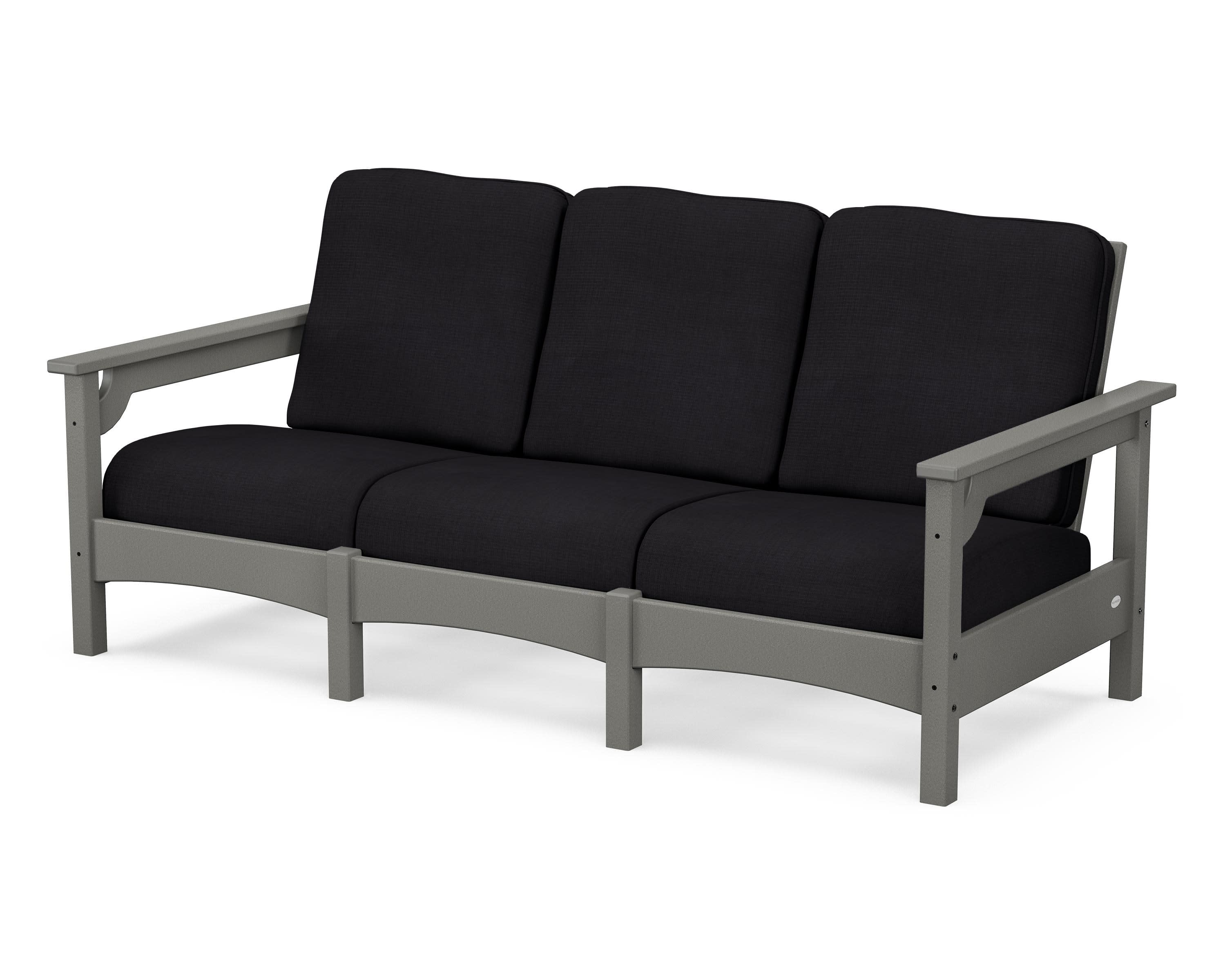 Club Sofa in Slate Grey / Midnight Linen