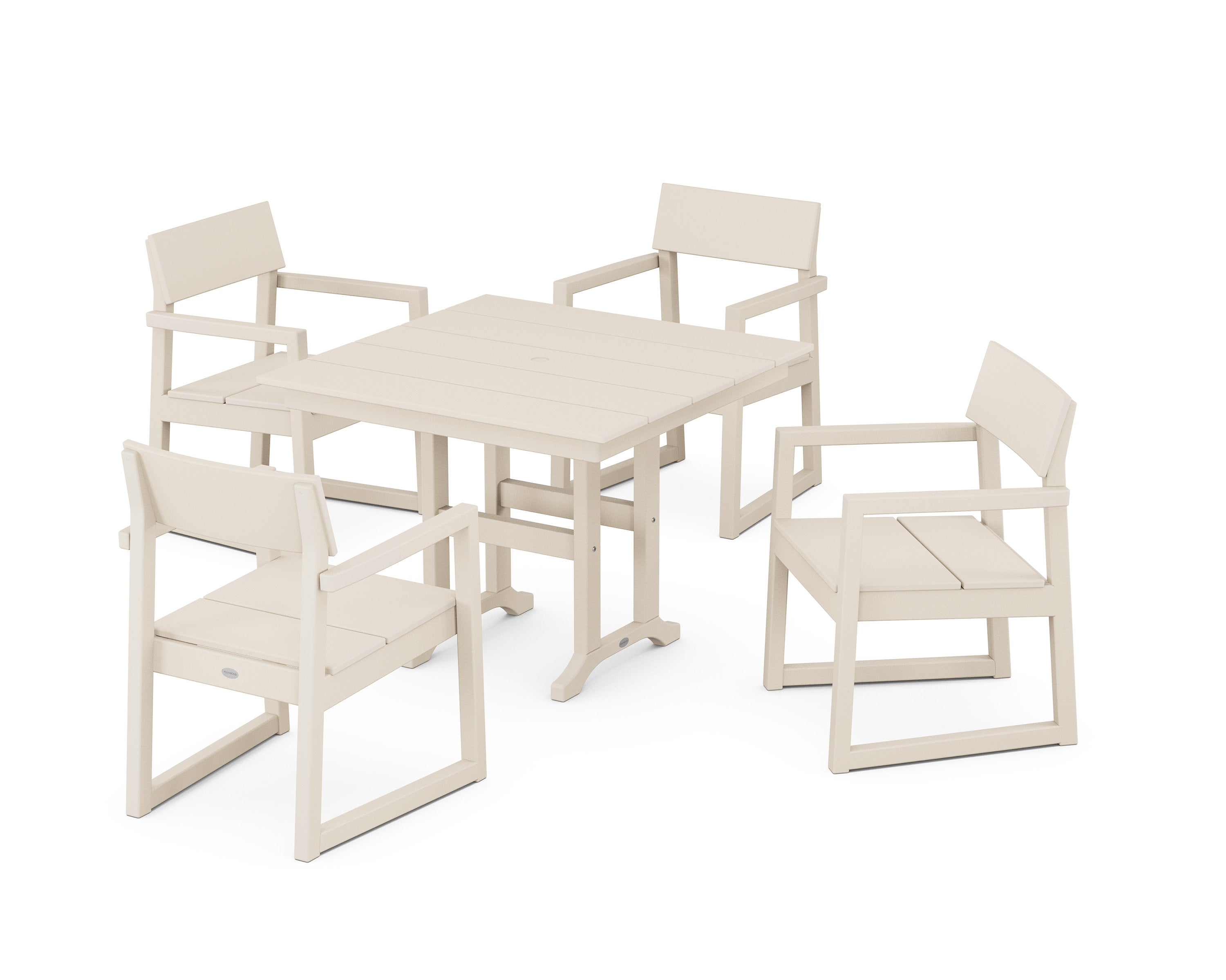EDGE 5-Piece Farmhouse Dining Set in Sand