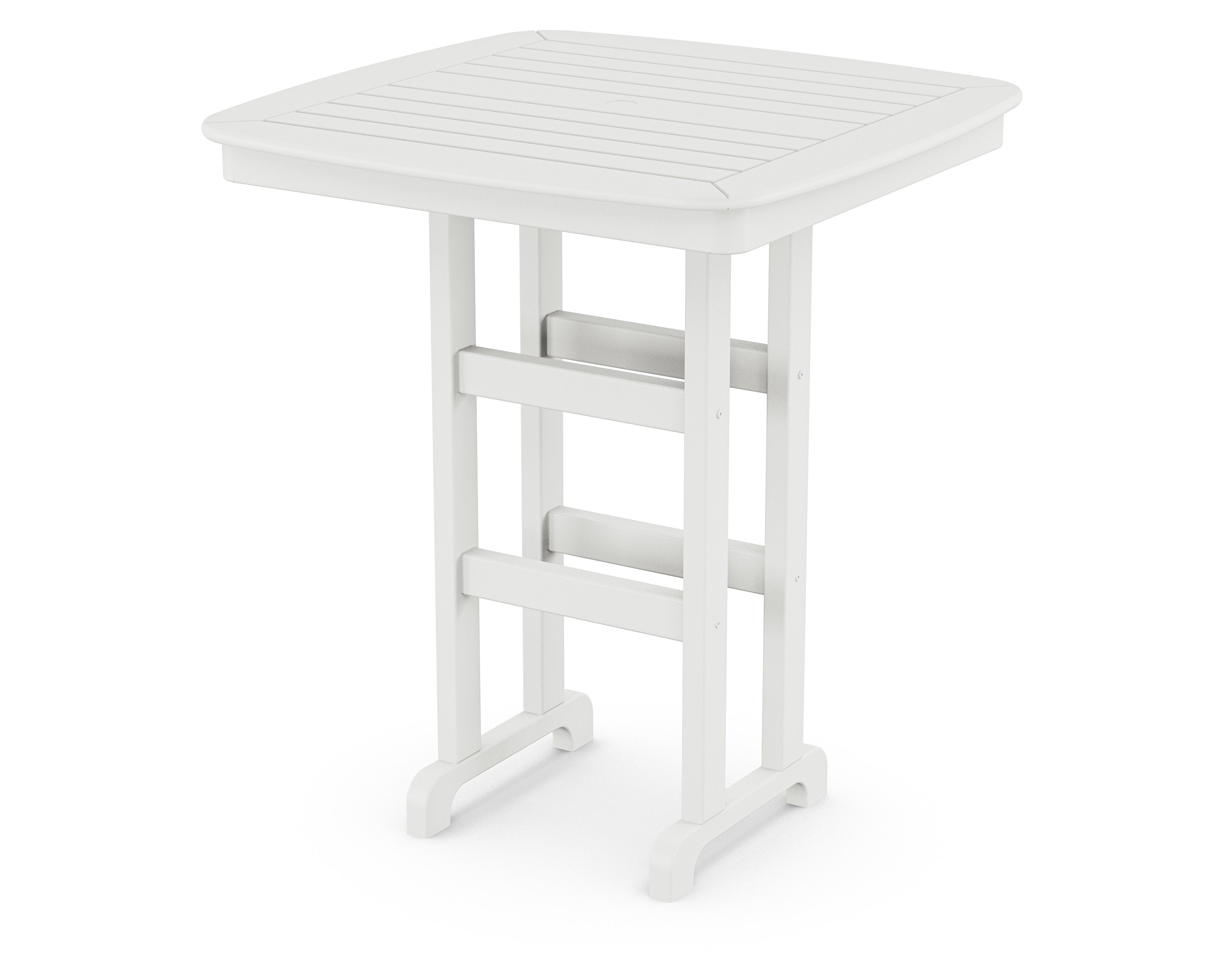 Nautical 37" Bar Table in White
