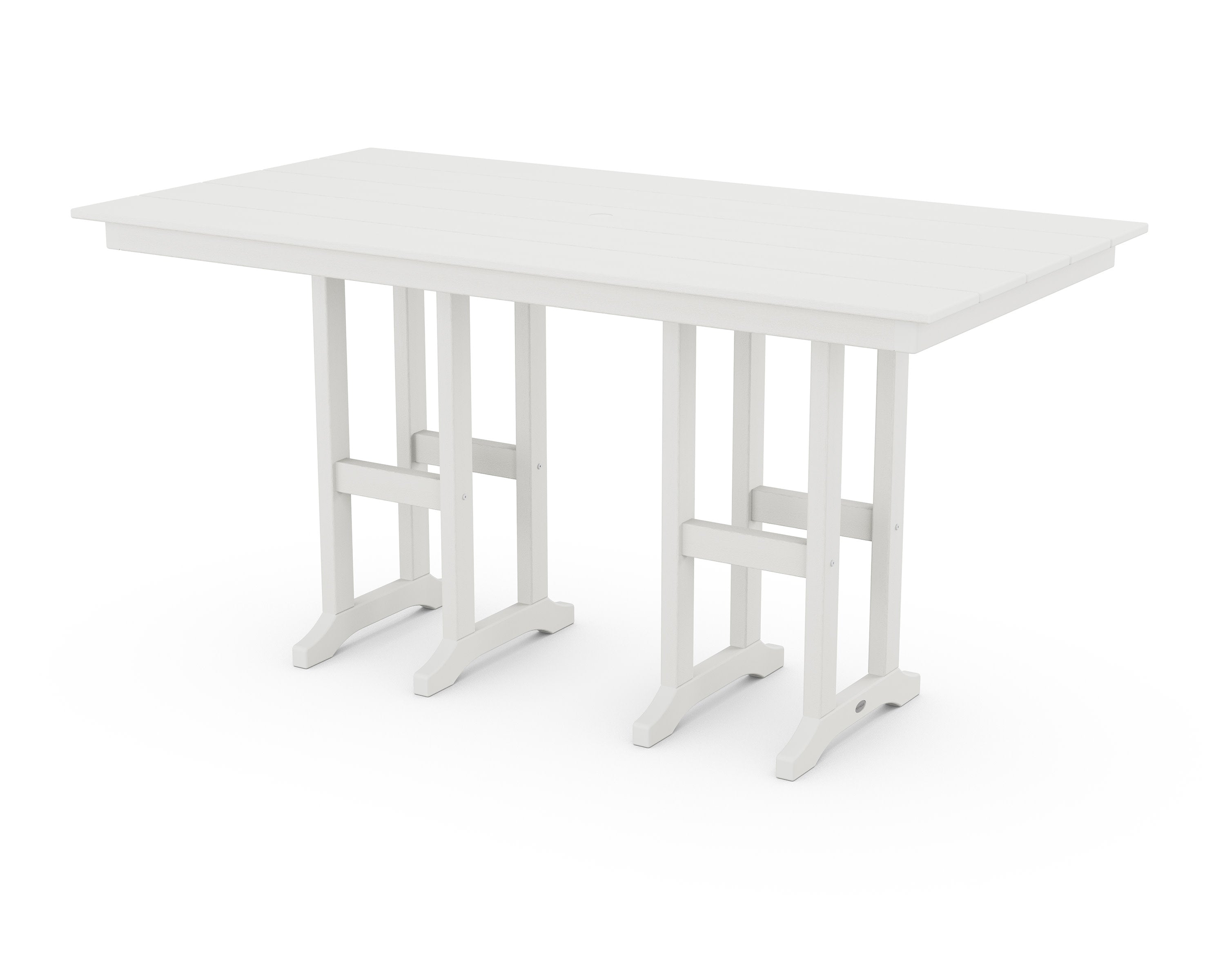 Farmhouse 37" x 72" Counter Table in Vintage White