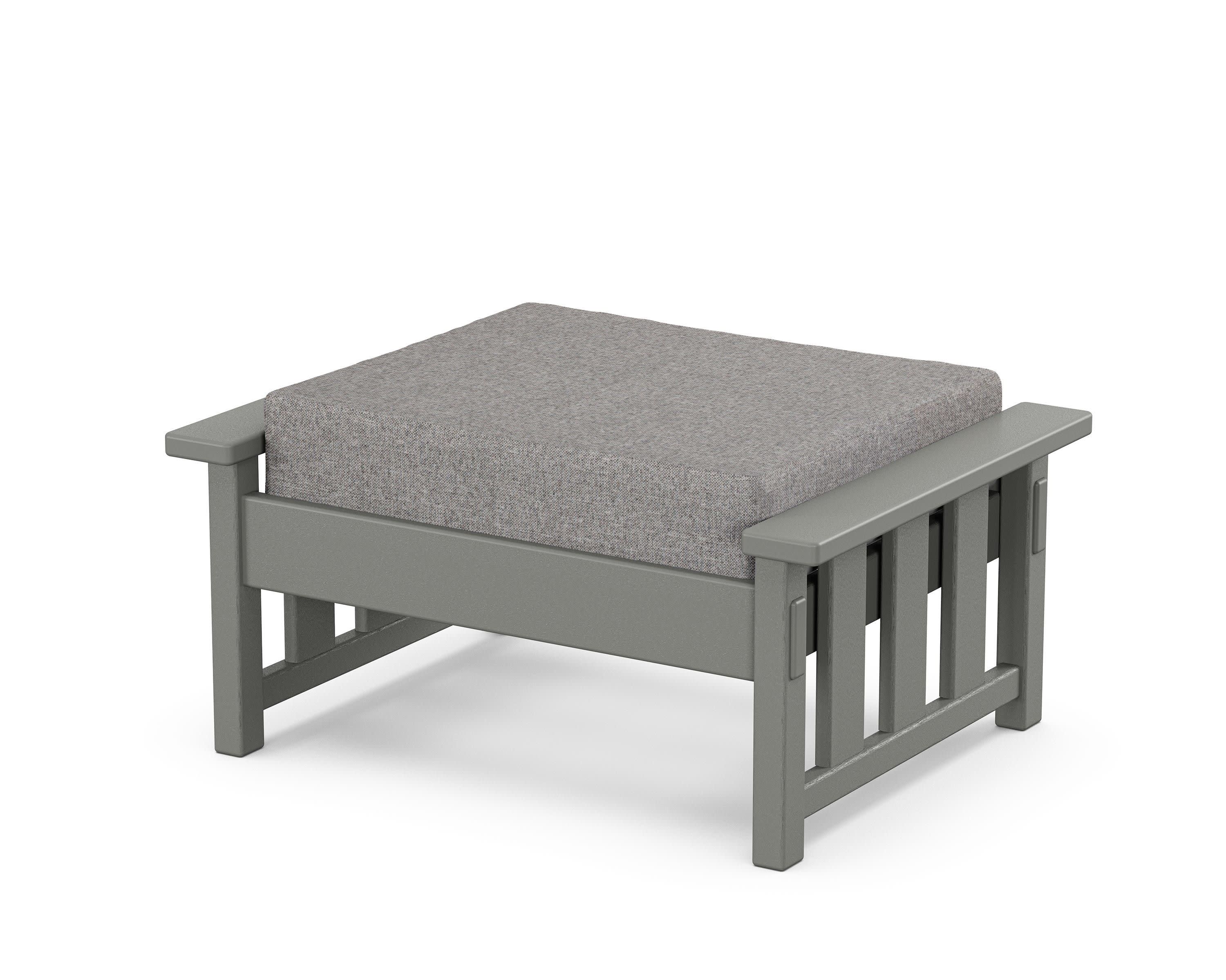 Acadia Deep Seating Ottoman in Slate Grey / Grey Mist