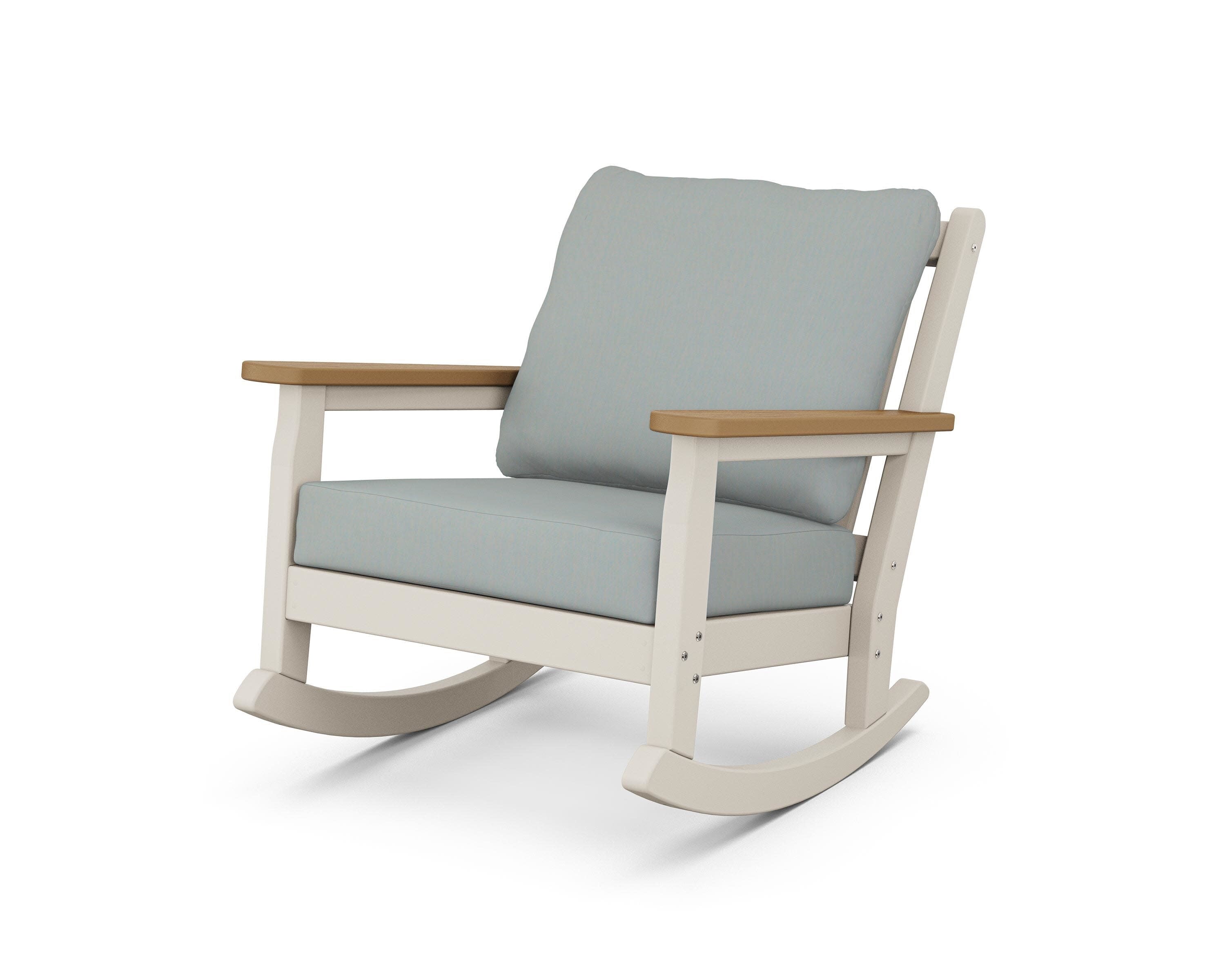 Chippendale Deep Seating Rocking Chair in Sand / Natural / Spa