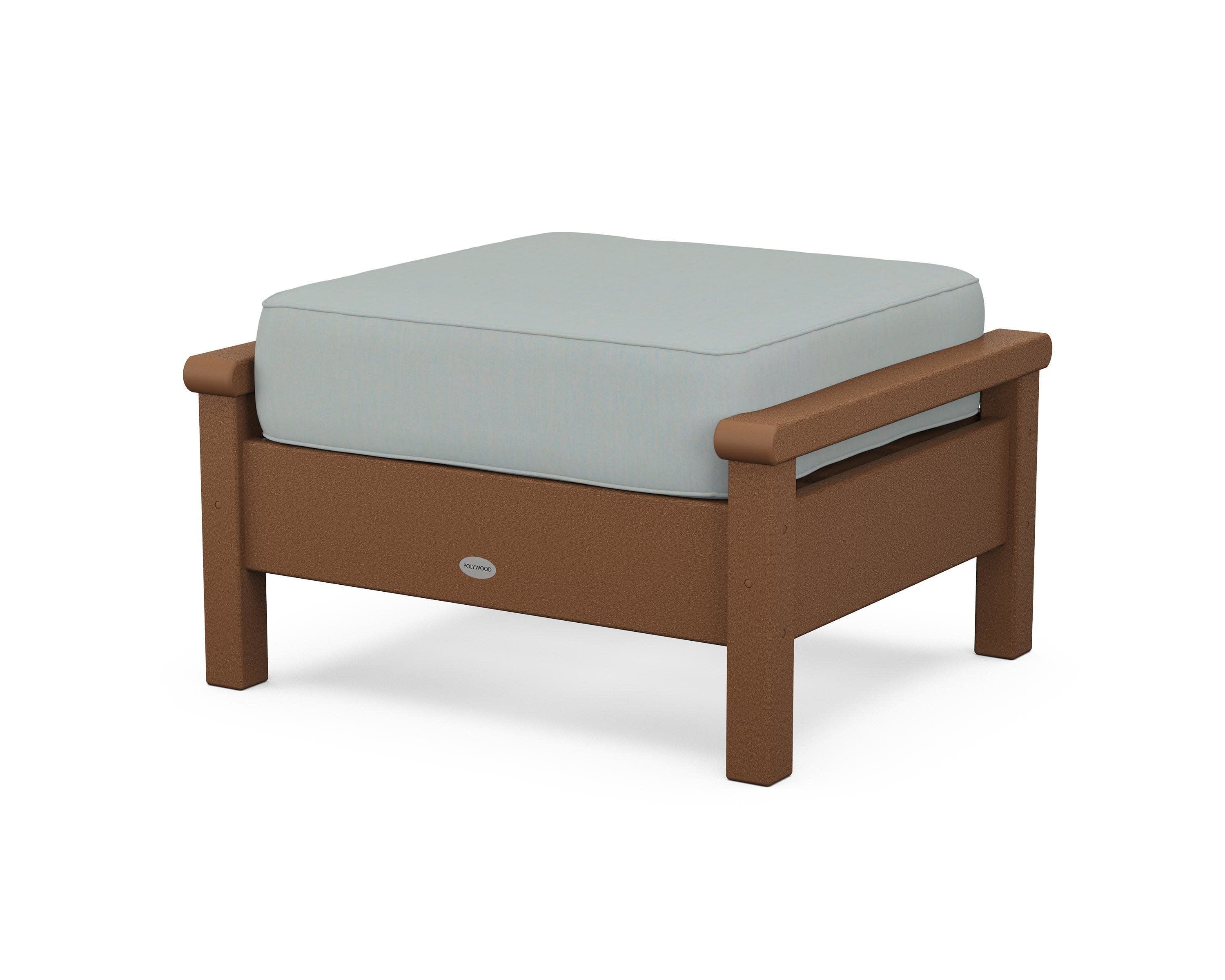 Harbour Deep Seating Ottoman in Teak / Spa