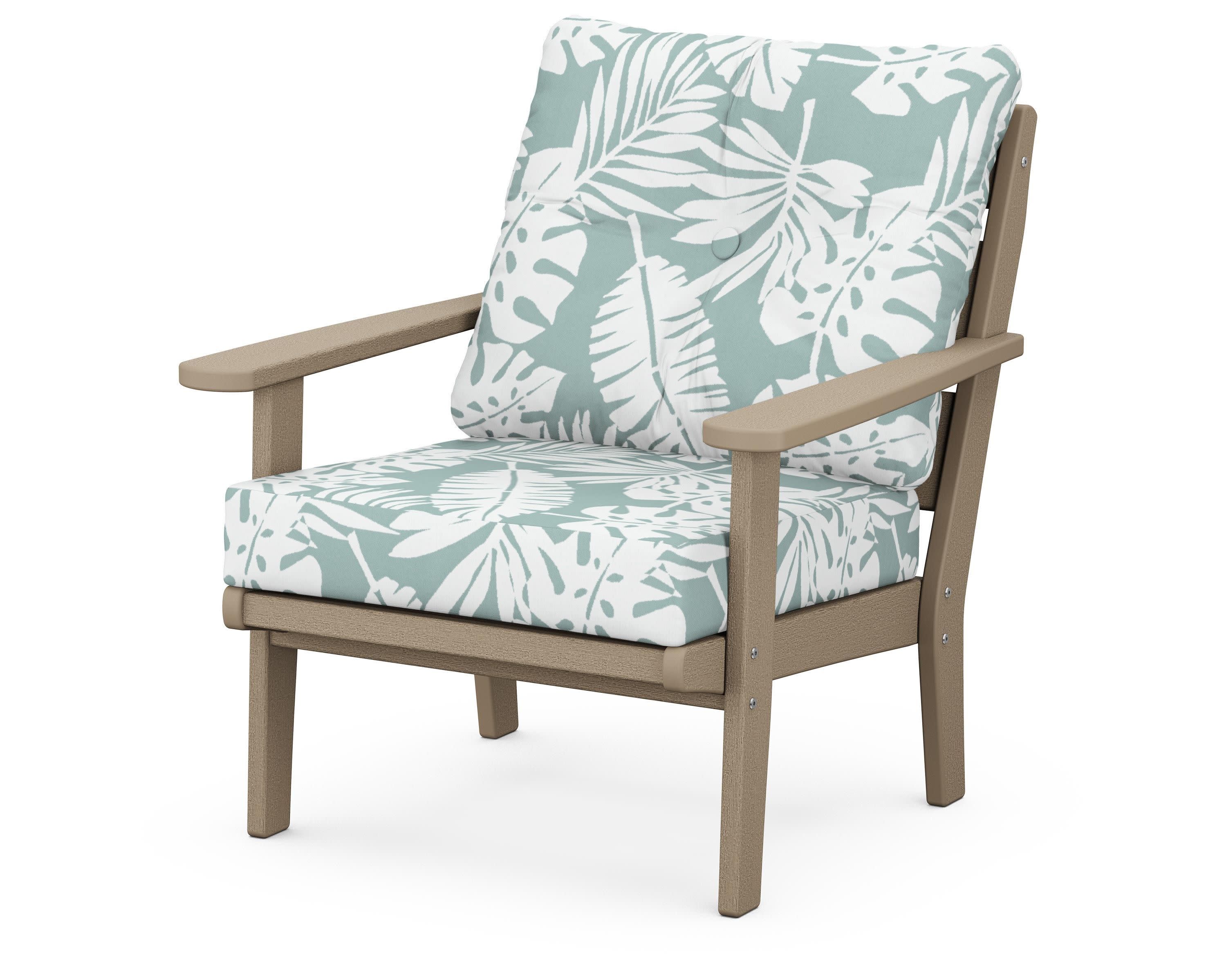 Lakeside Deep Seating Chair in Vintage Sahara / Leaf Glacier Spa
