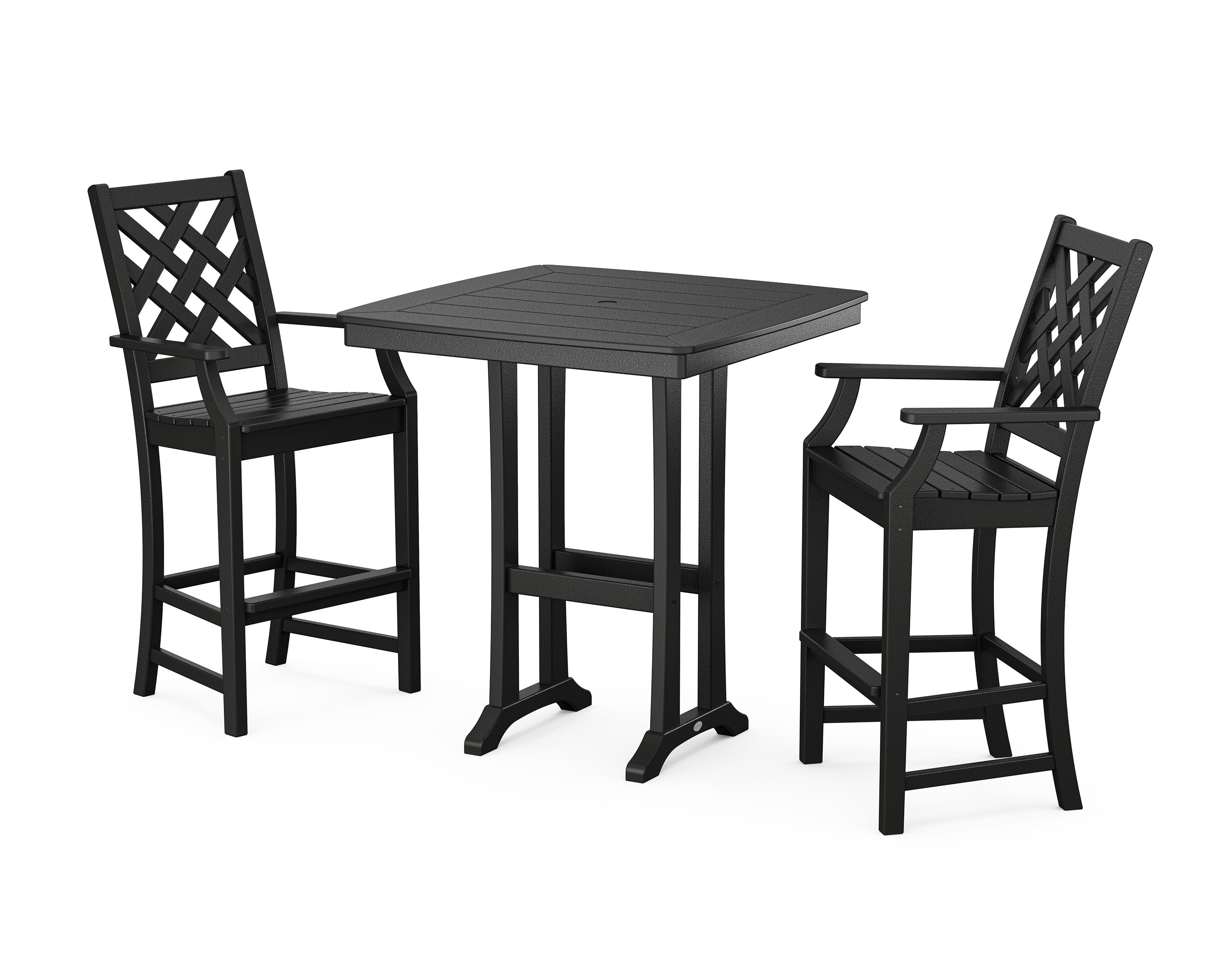 Wovendale 3-Piece Bar Set in Black