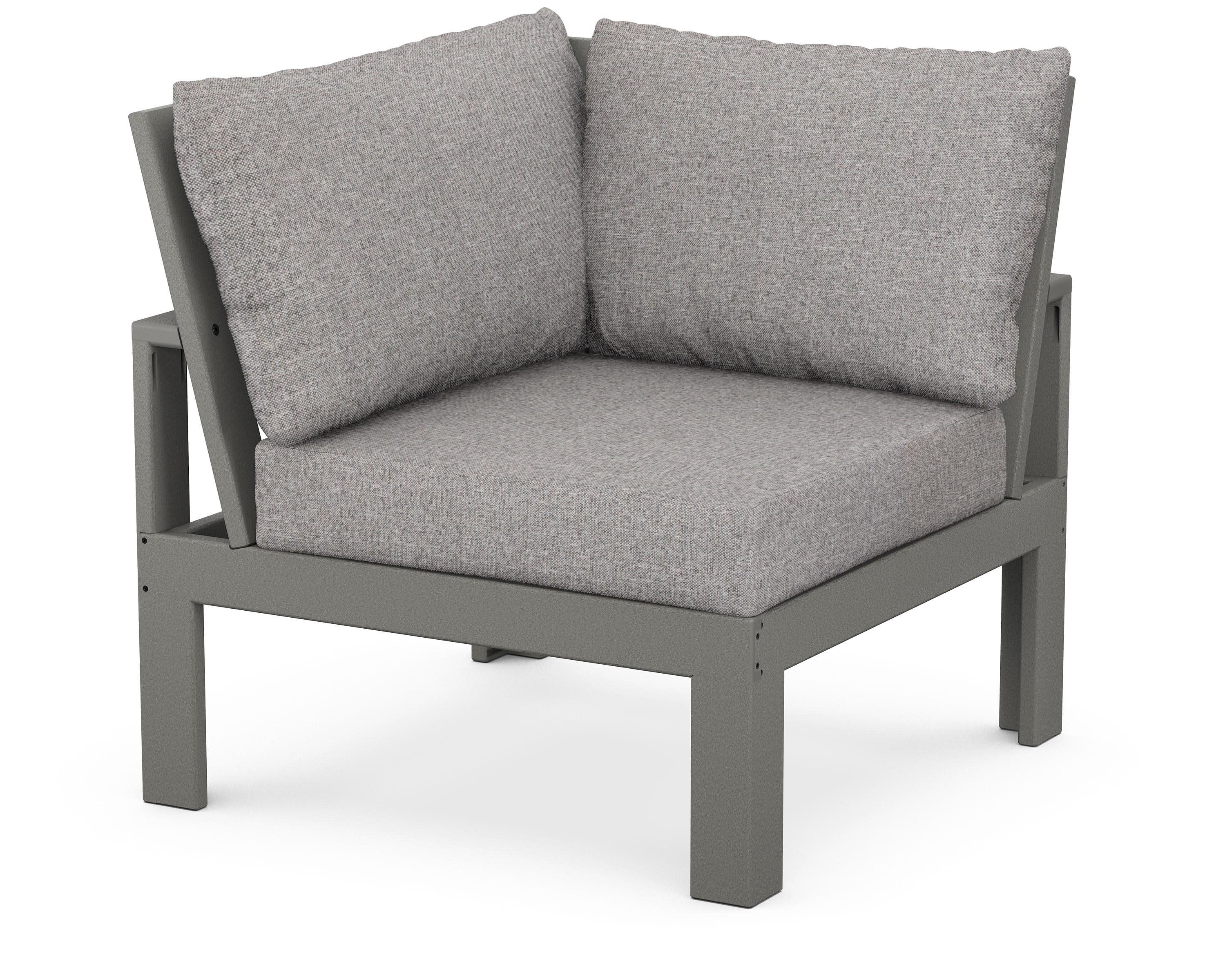 Modular Corner Chair in Slate Grey / Grey Mist