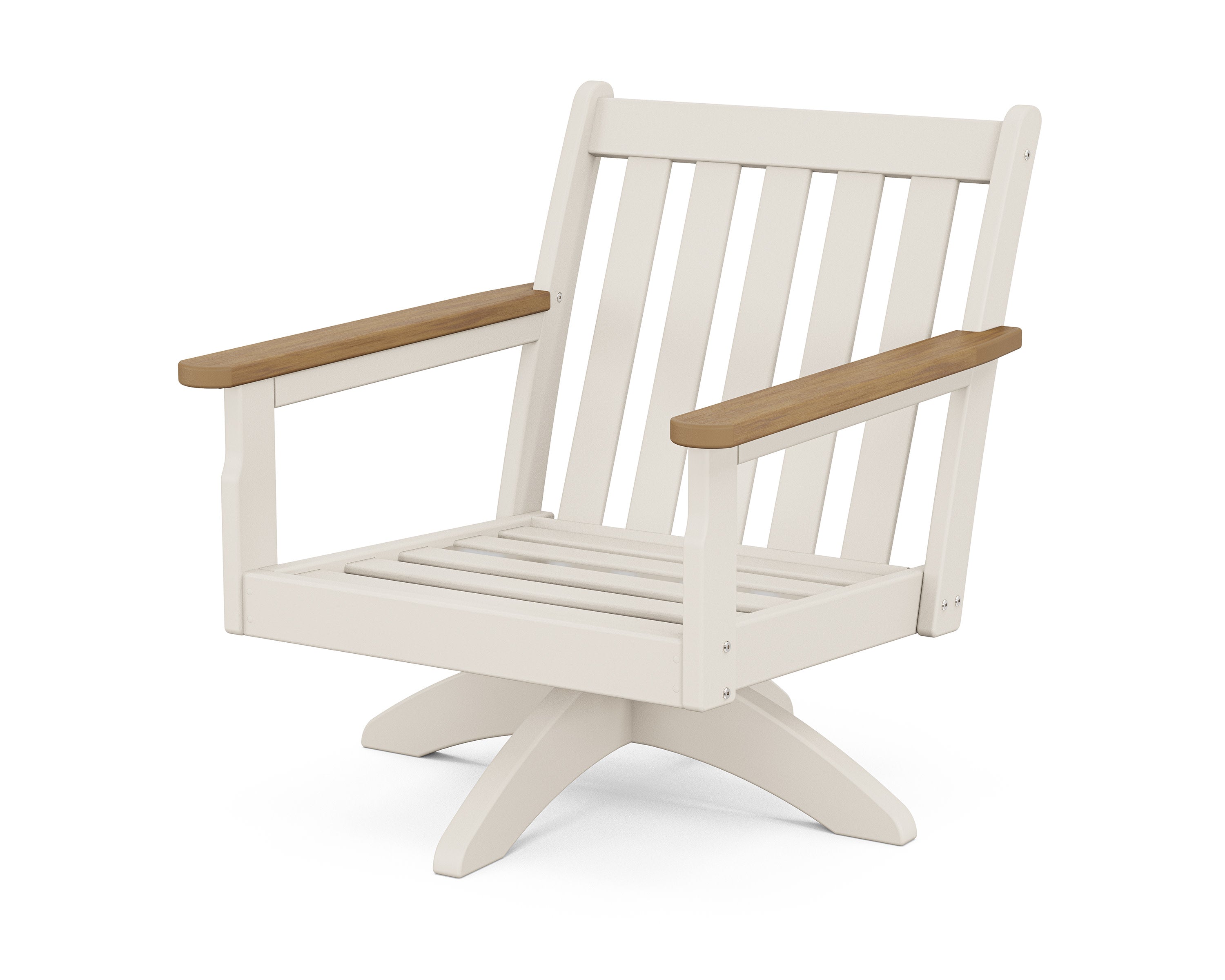 Vineyard Deep Seating Swivel Chair Frame in Sand / Natural
