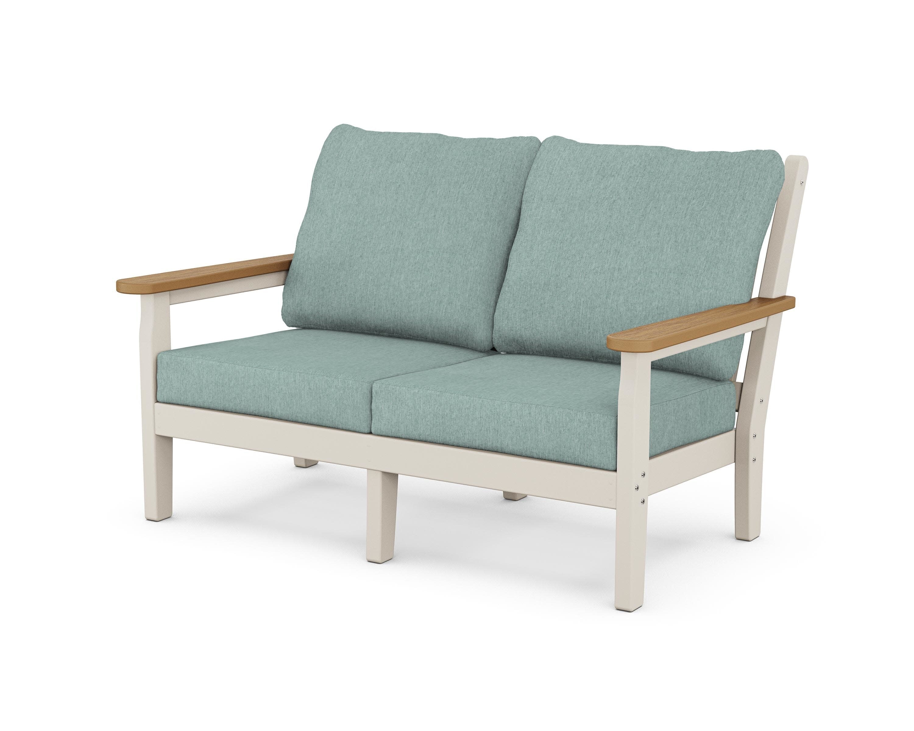 Chippendale Deep Seating Loveseat in Sand / Natural / Glacier Spa