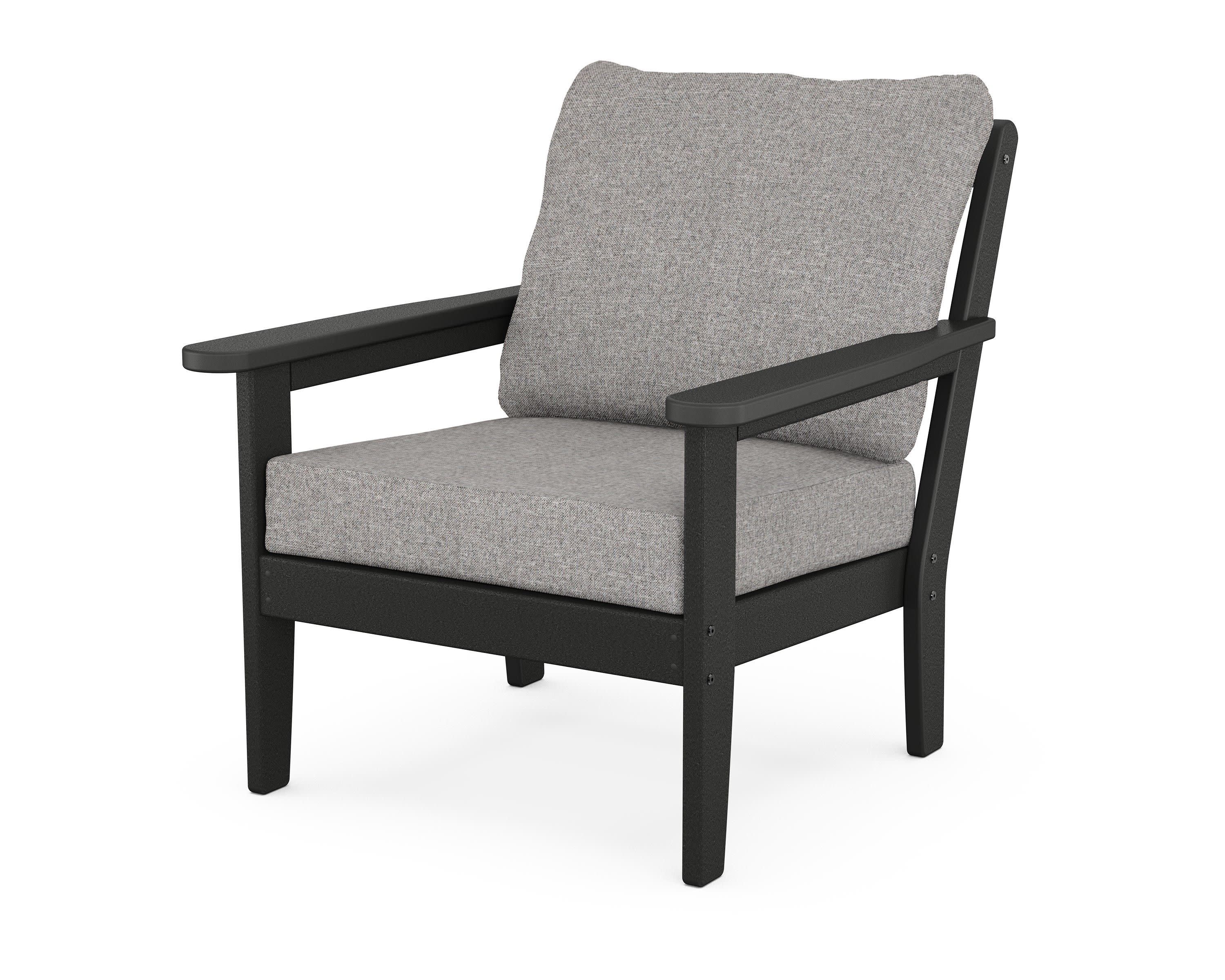 Cottage Deep Seating Chair in Black / Grey Mist