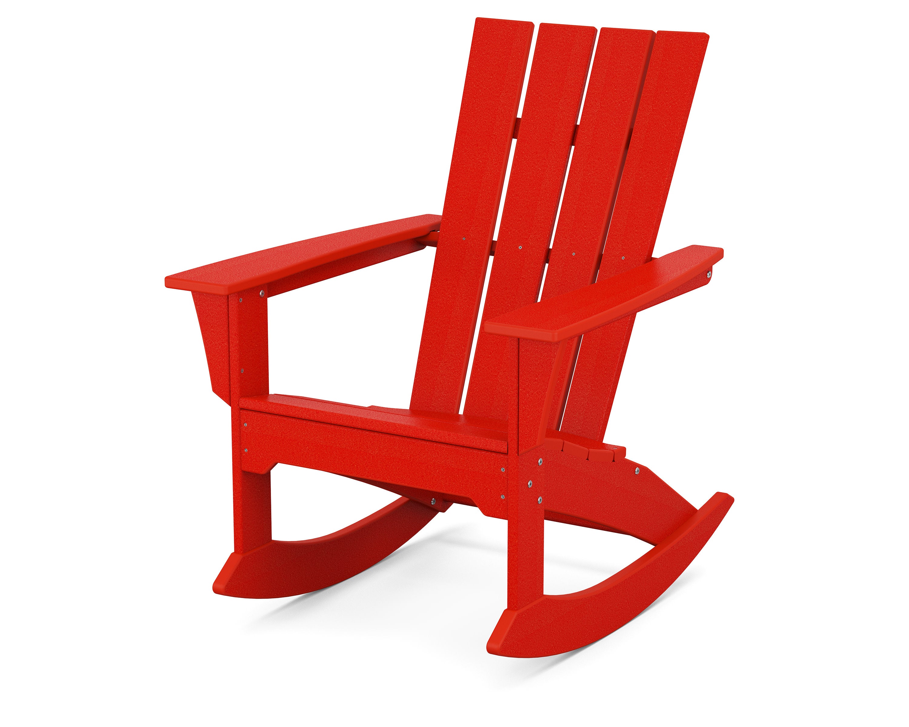 Quattro Adirondack Rocking Chair in Sunset Red