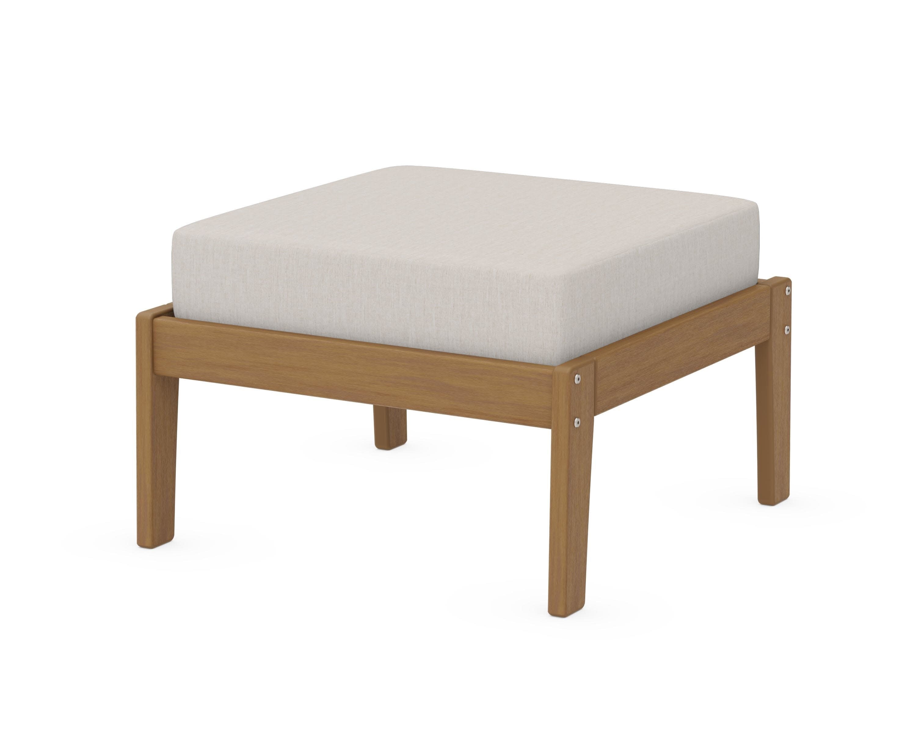 Deep Seating Ottoman in Natural / Cast Ash