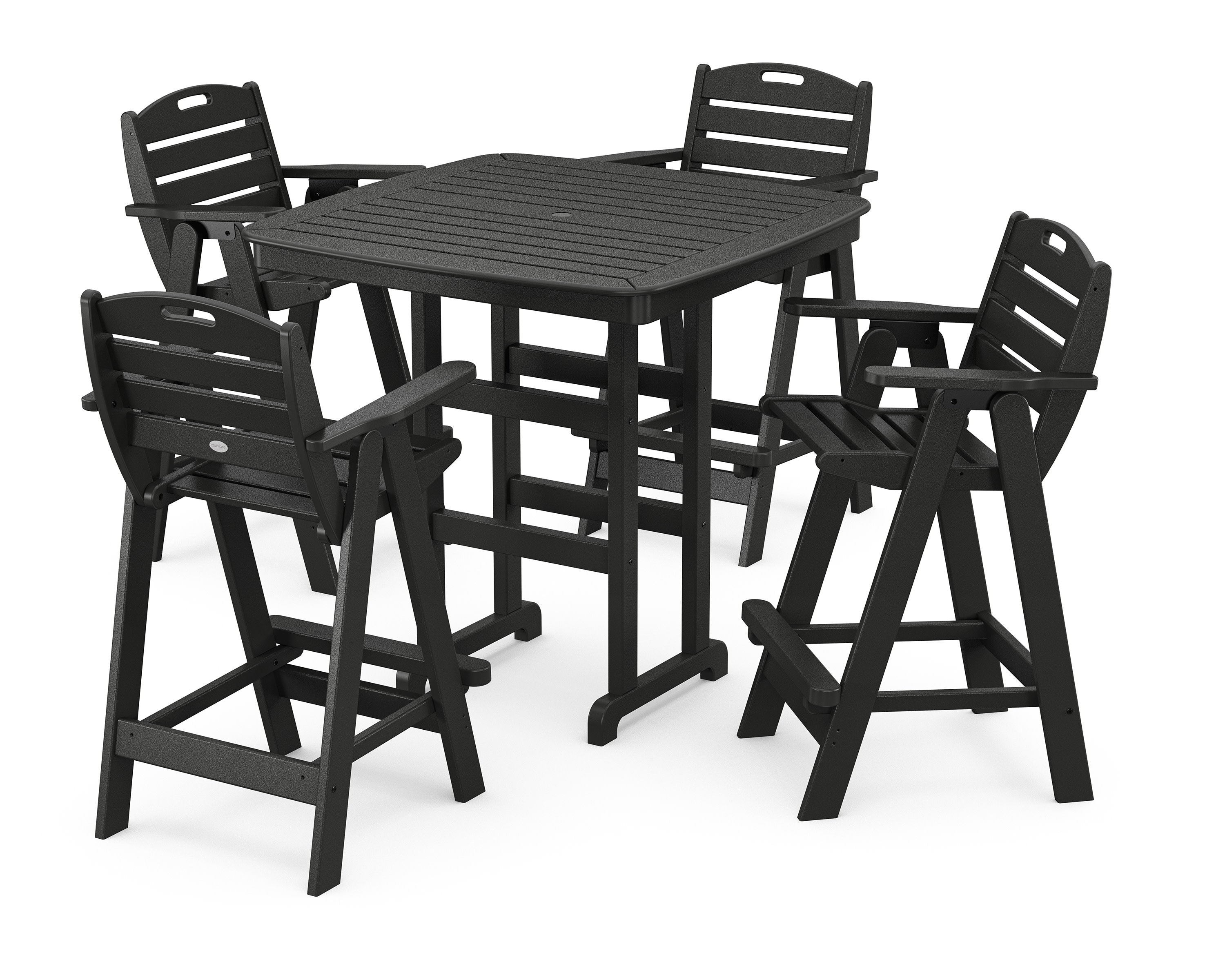 Nautical 5-Piece Bar Set in Black