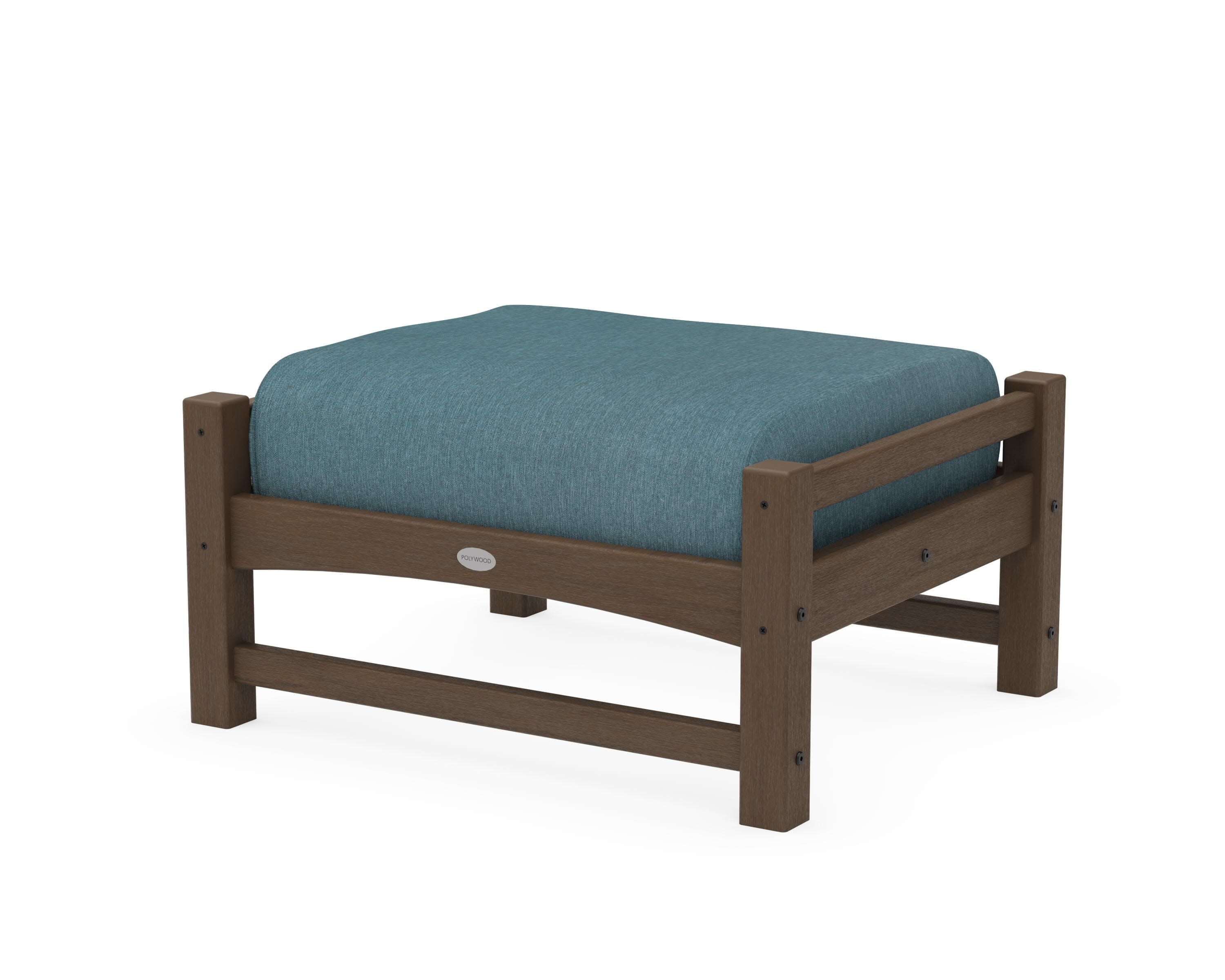 Club Ottoman in Kona / Ocean Teal