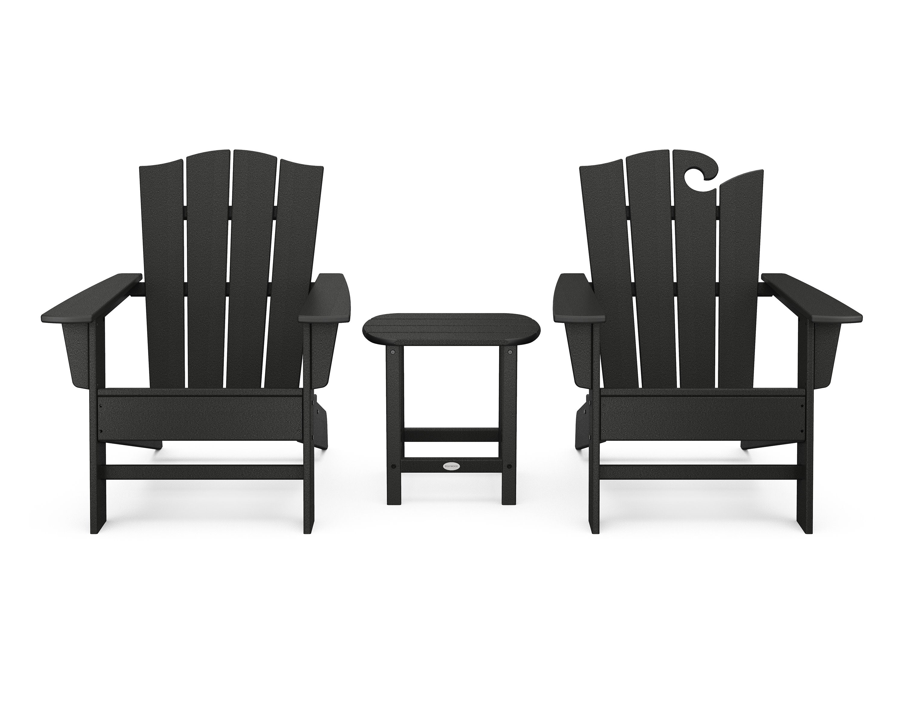 Wave Collection 3-Piece Set in Black