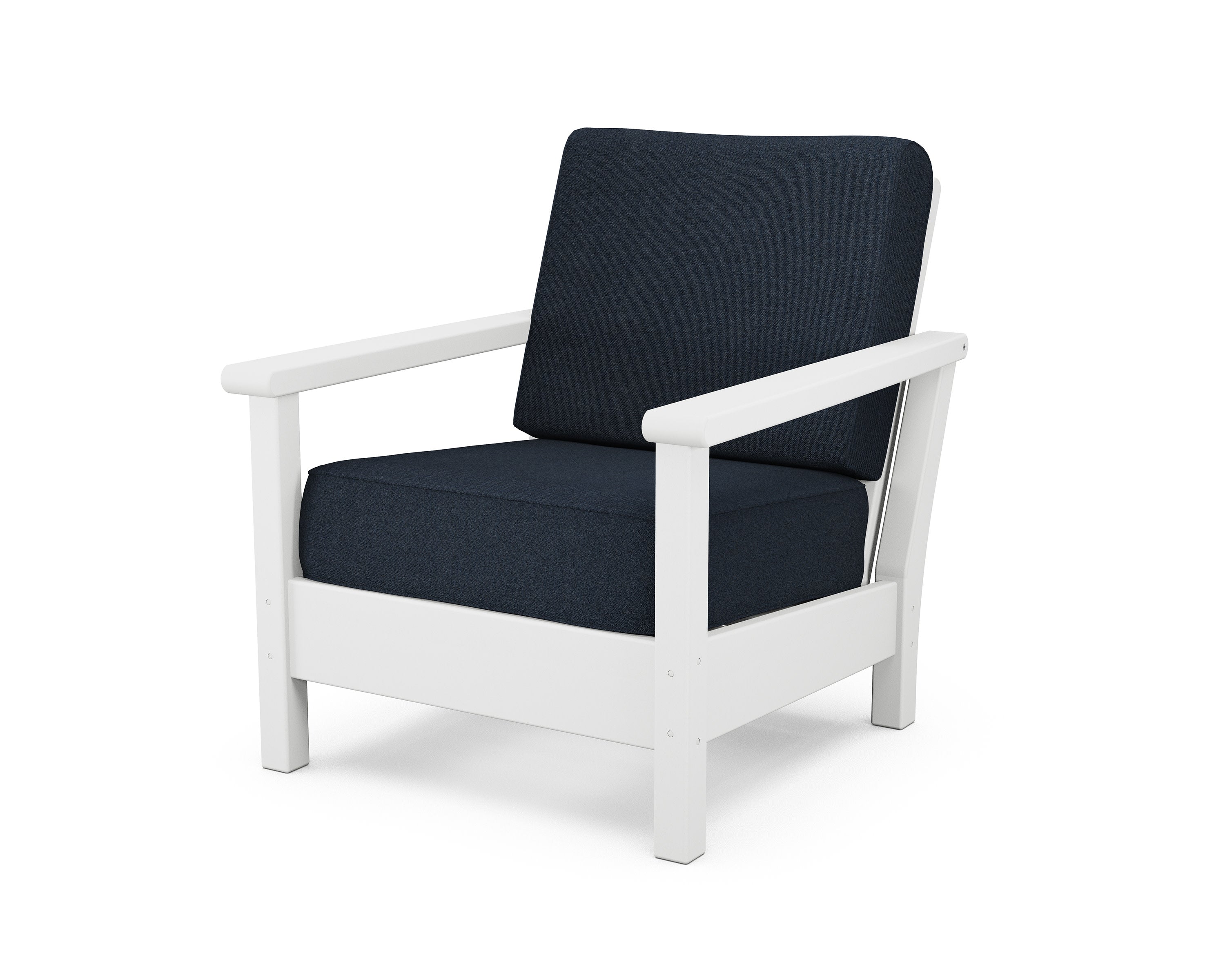 Harbour Deep Seating Chair in White / Marine Indigo