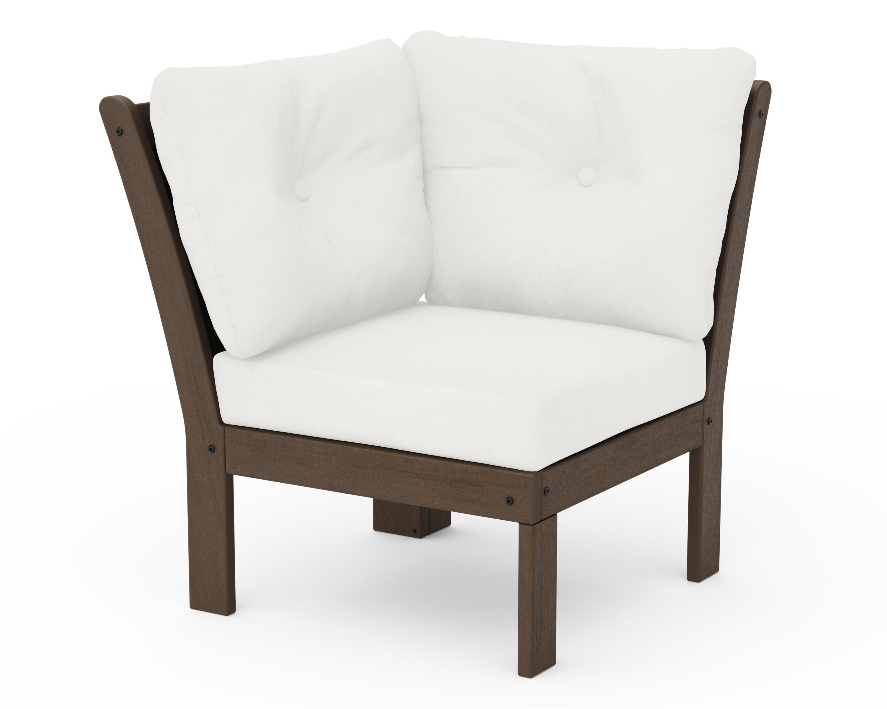 Vineyard Modular Corner Chair in Kona / Natural Linen