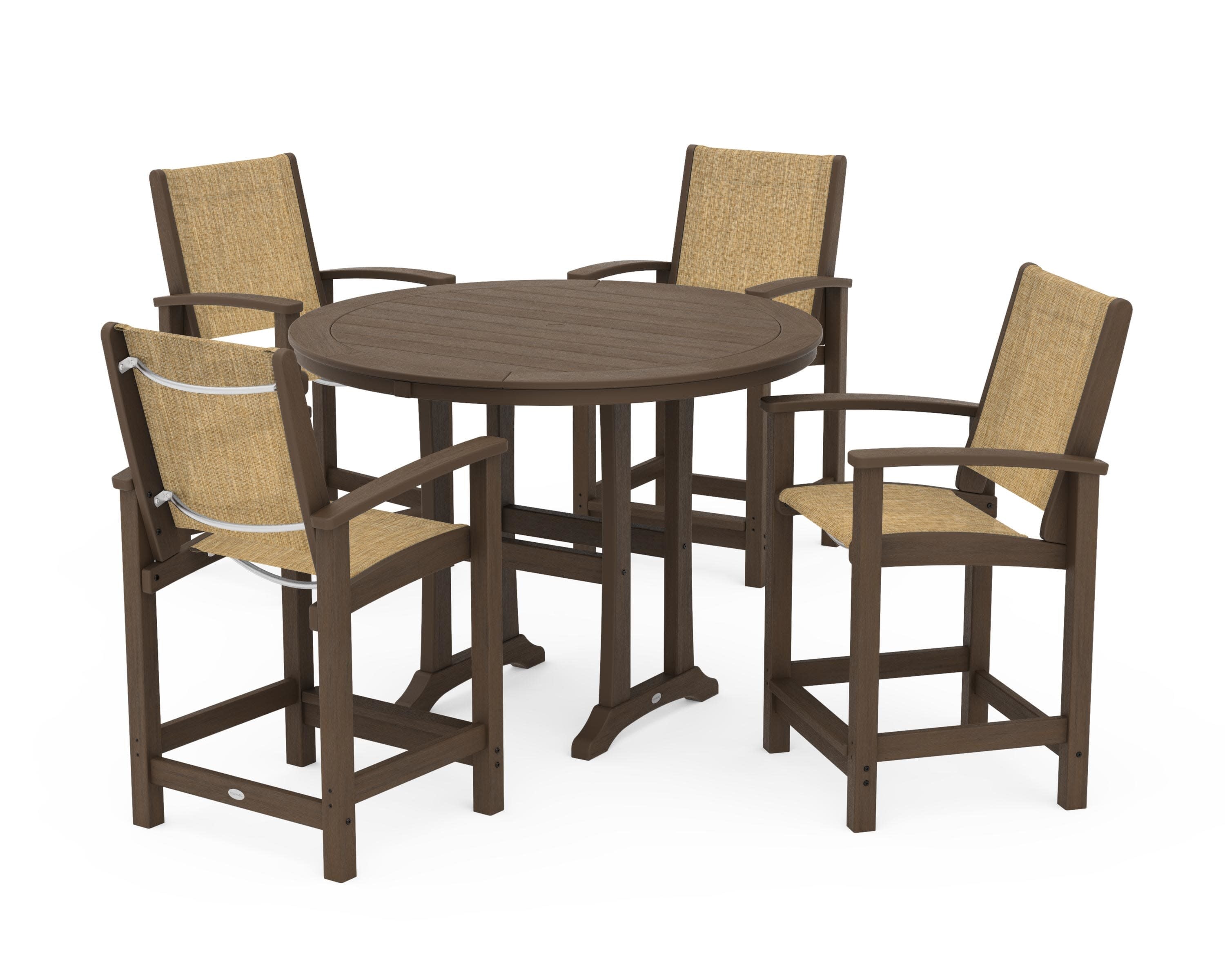 Coastal 5-Piece Counter Set in Kona / Burlap Sling