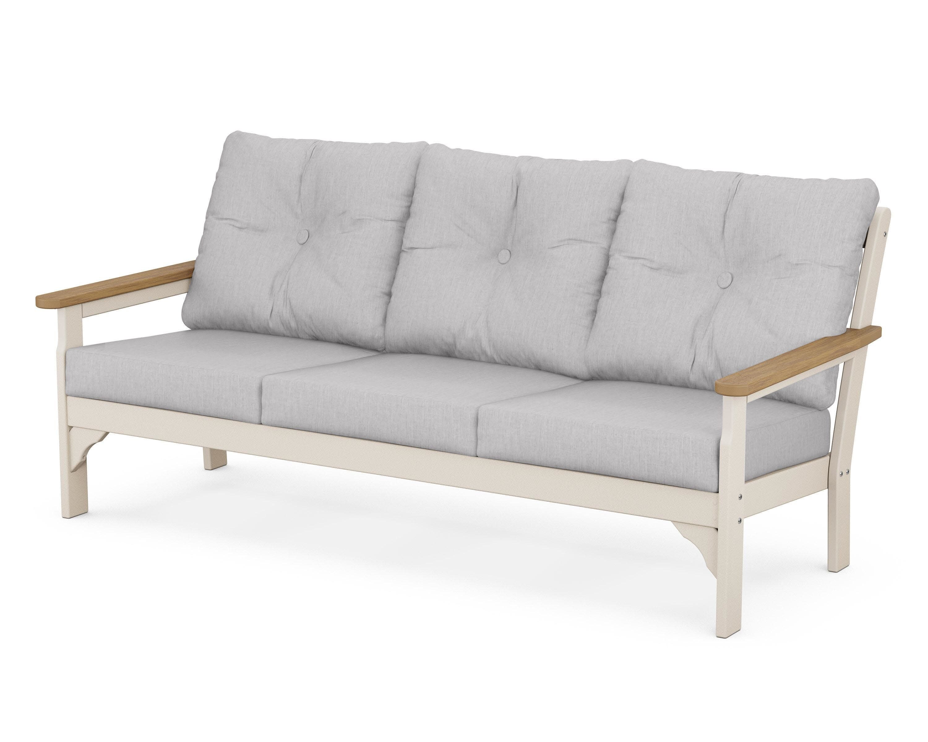 Vineyard Deep Seating Sofa in Sand / Natural / Granite