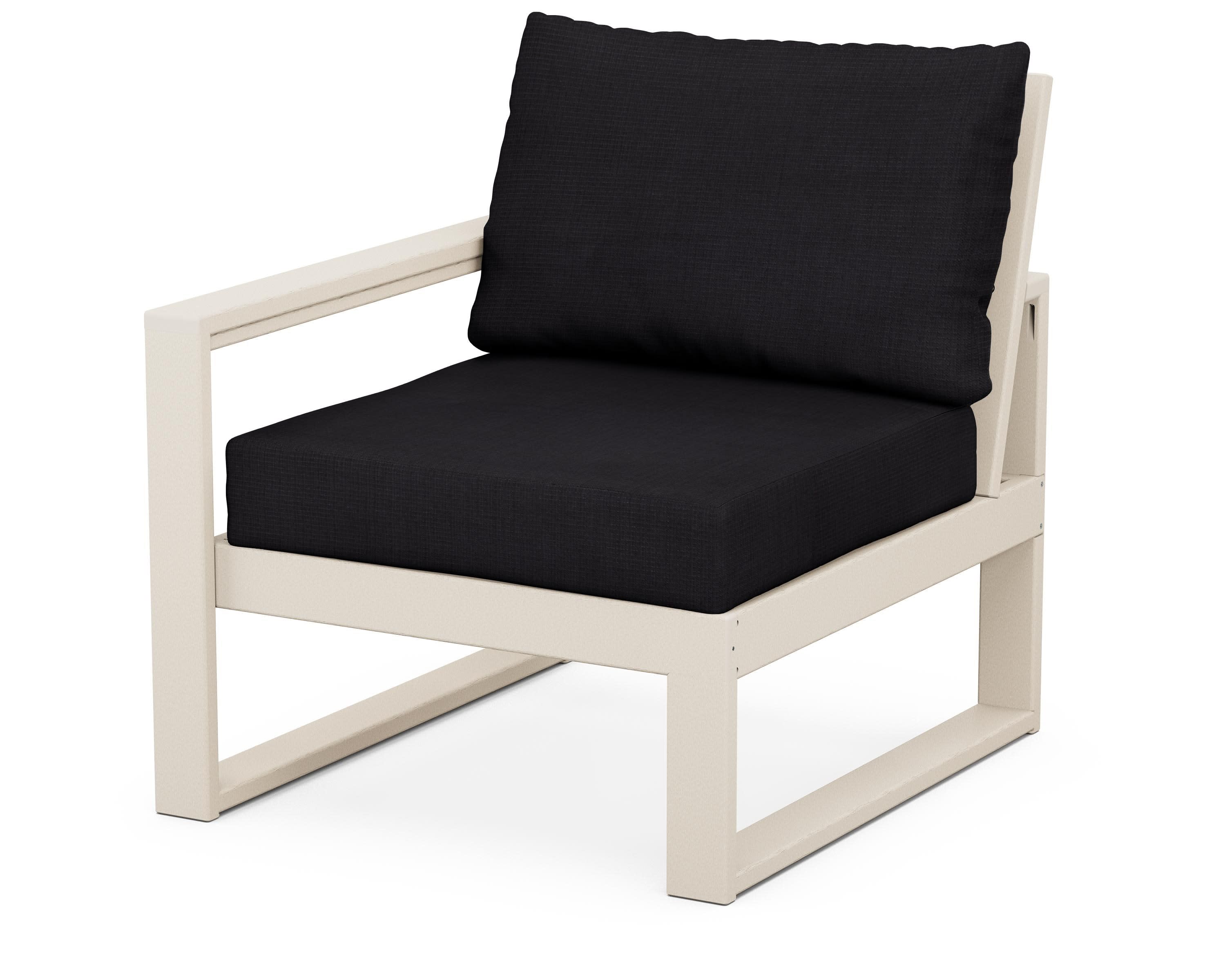 EDGE Modular Left Arm Chair in Sand / Midnight Linen