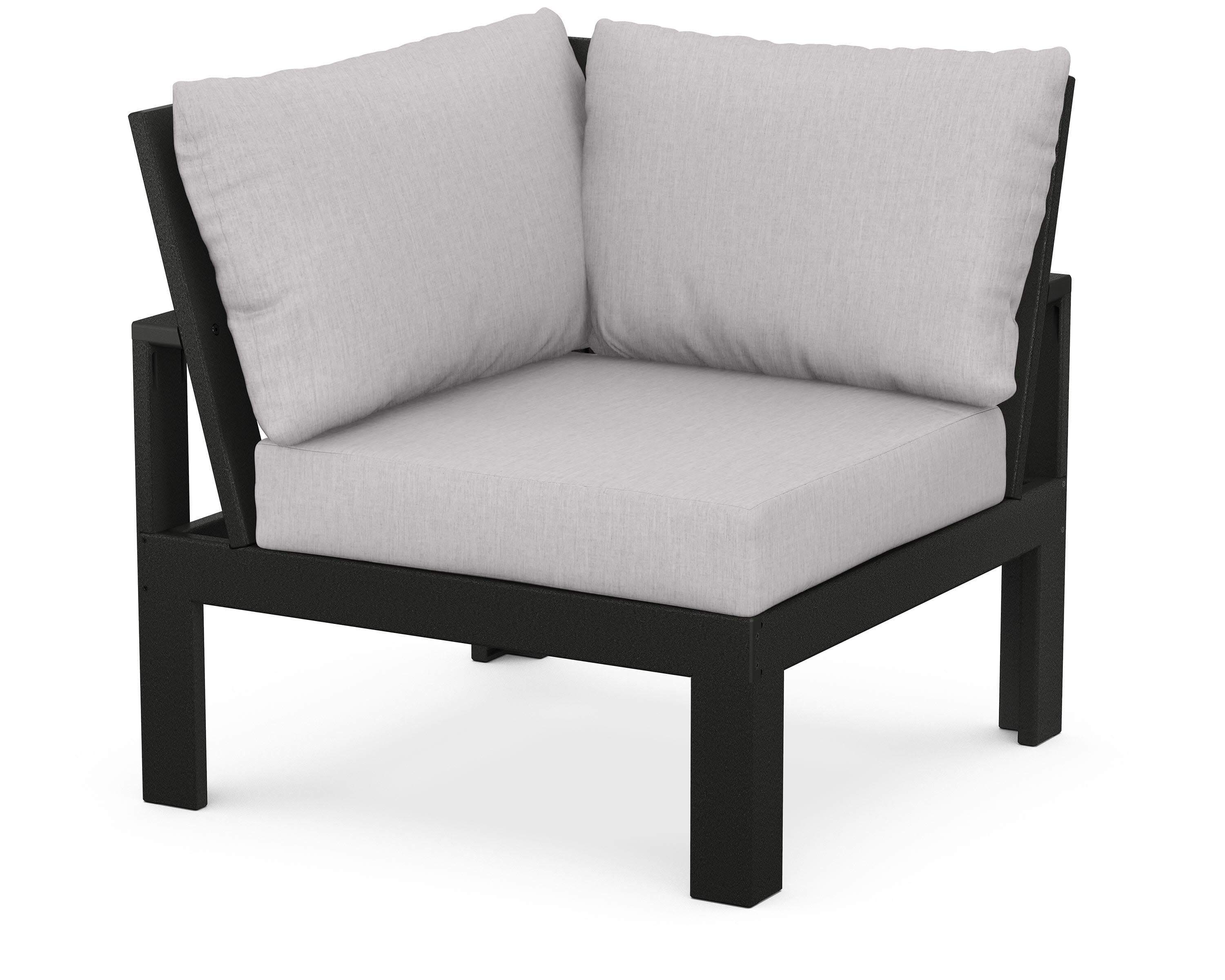 Modular Corner Chair in Black / Granite