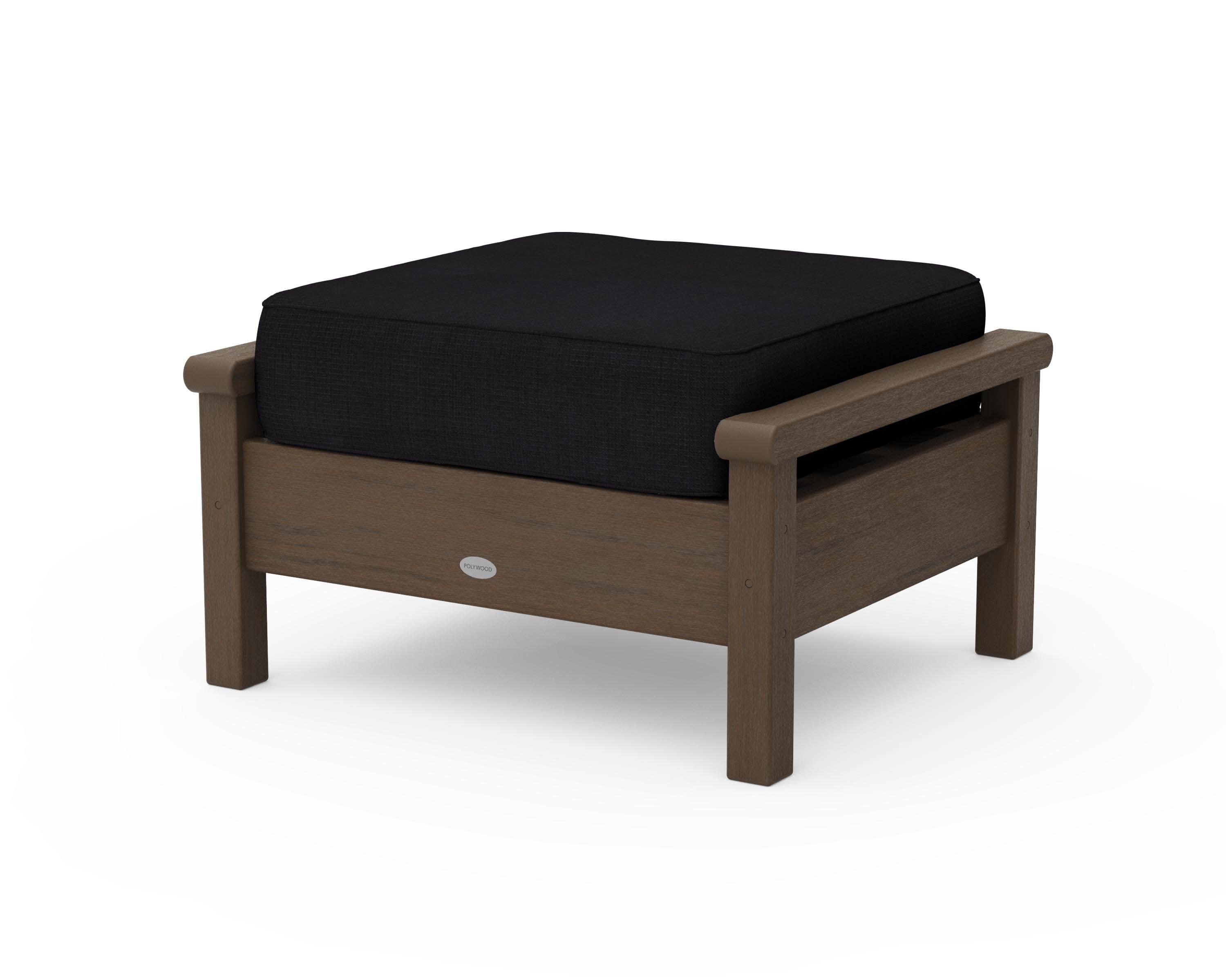 Harbour Deep Seating Ottoman in Kona / Midnight Linen