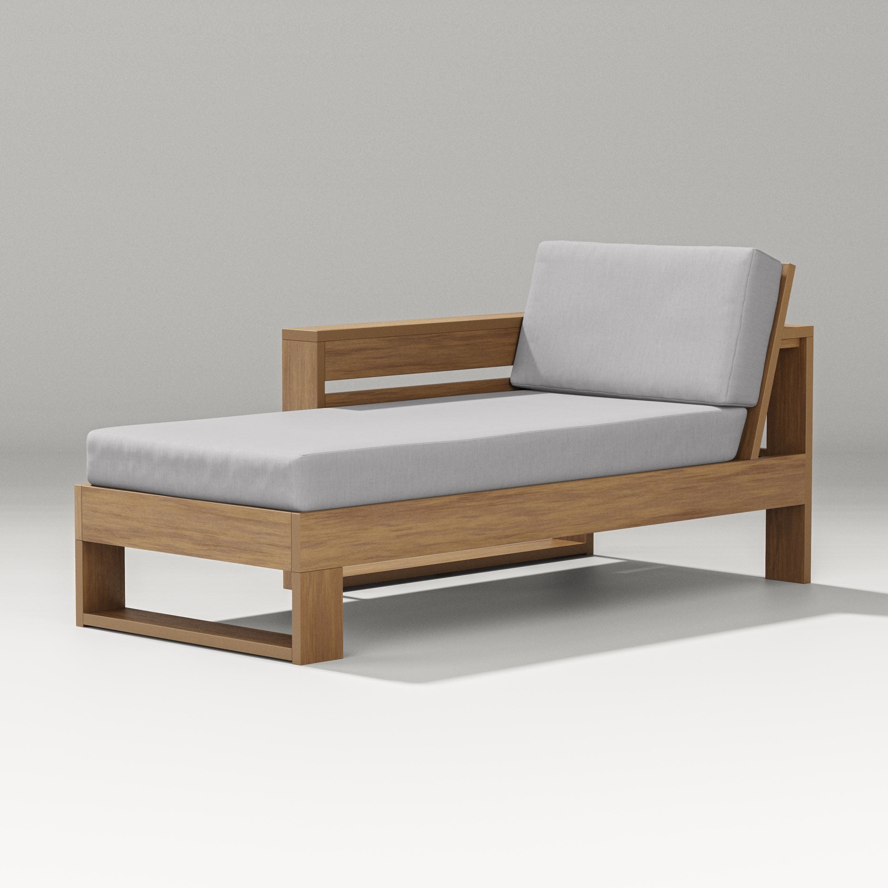 Latitude Modular Left Arm Chaise in Natural / Granite