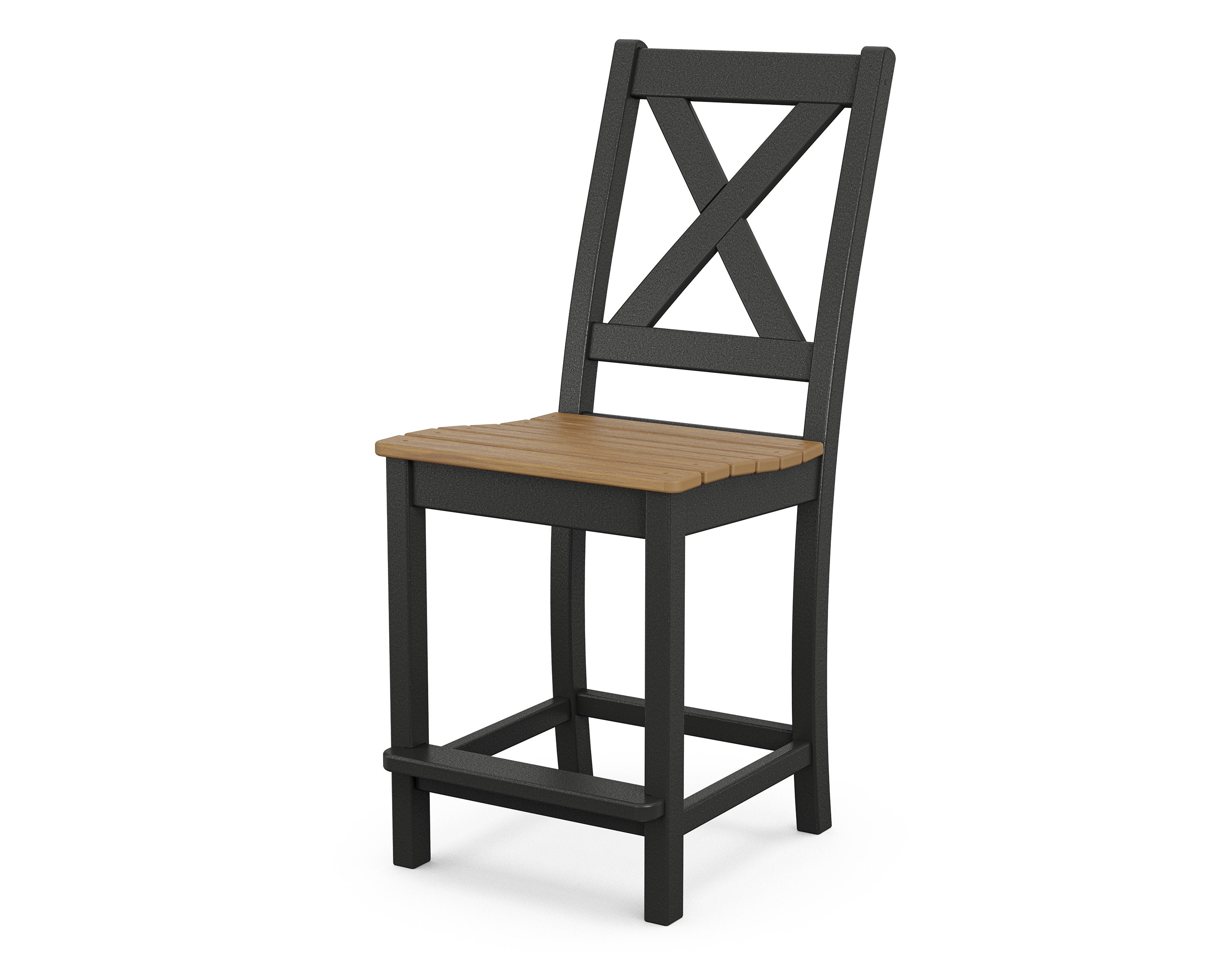 Braxton Counter Side Chair in Black / Natural