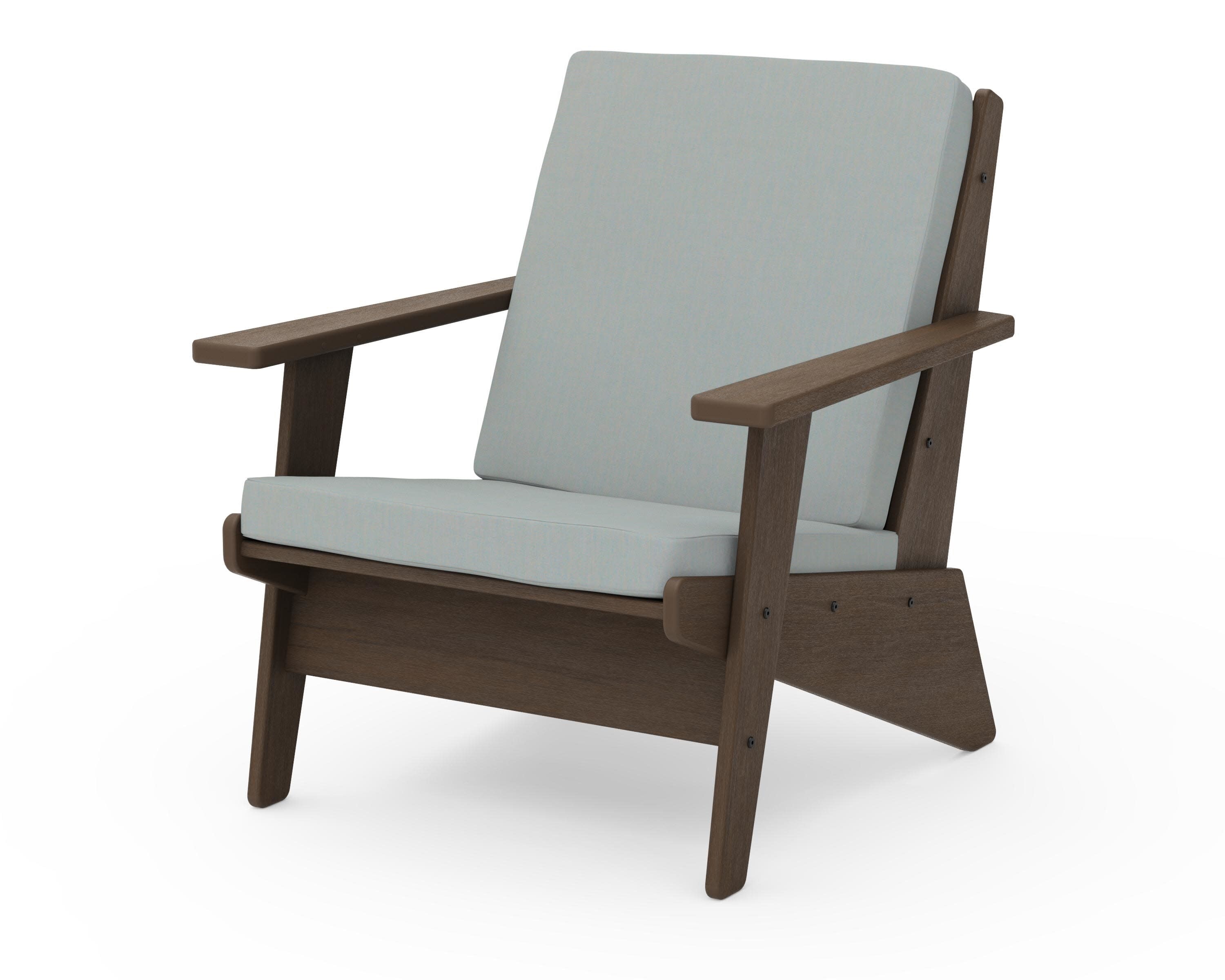 Riviera Modern Lounge Chair in Kona / Spa