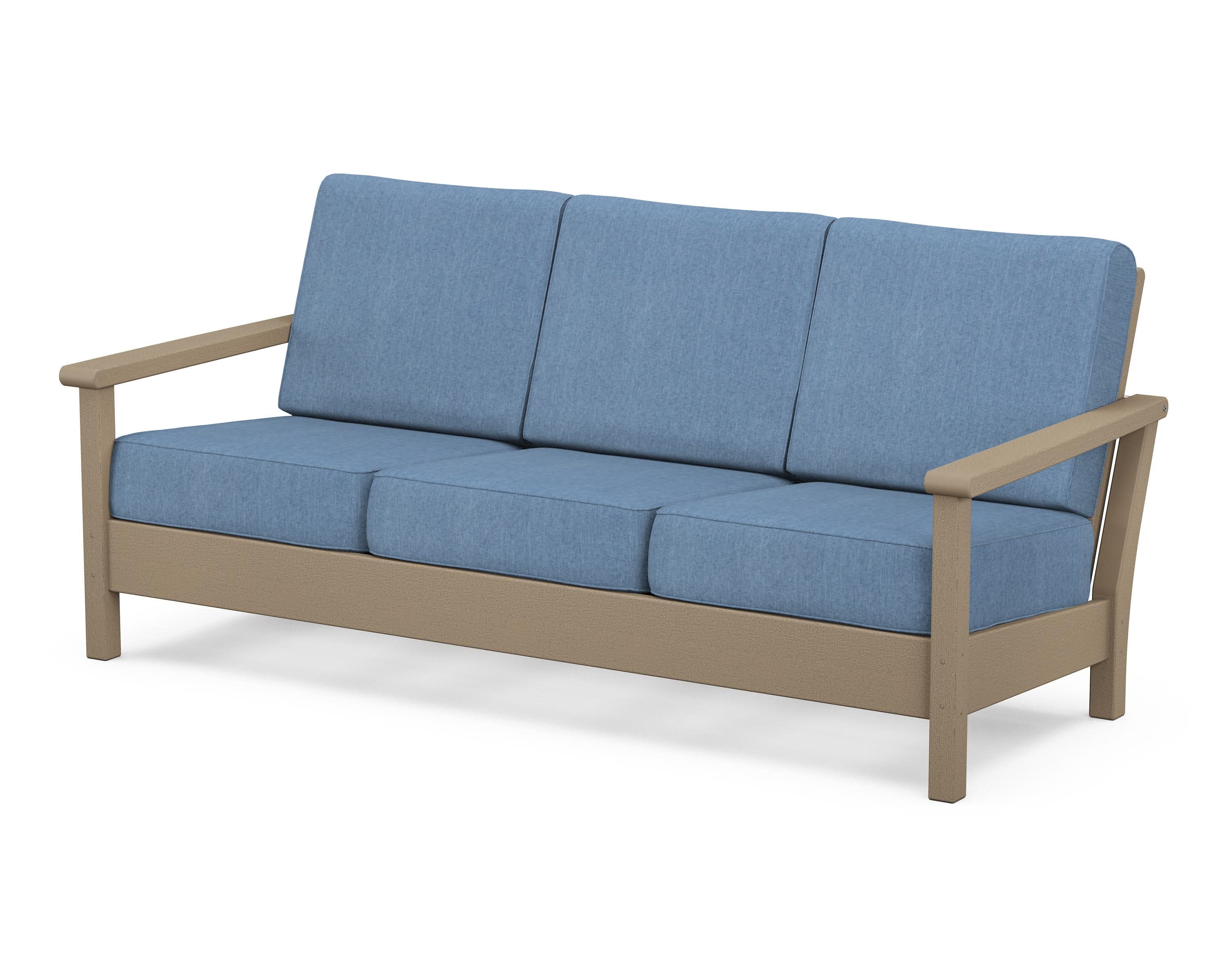 Harbour Deep Seating Sofa in Vintage Sahara / Sky Blue
