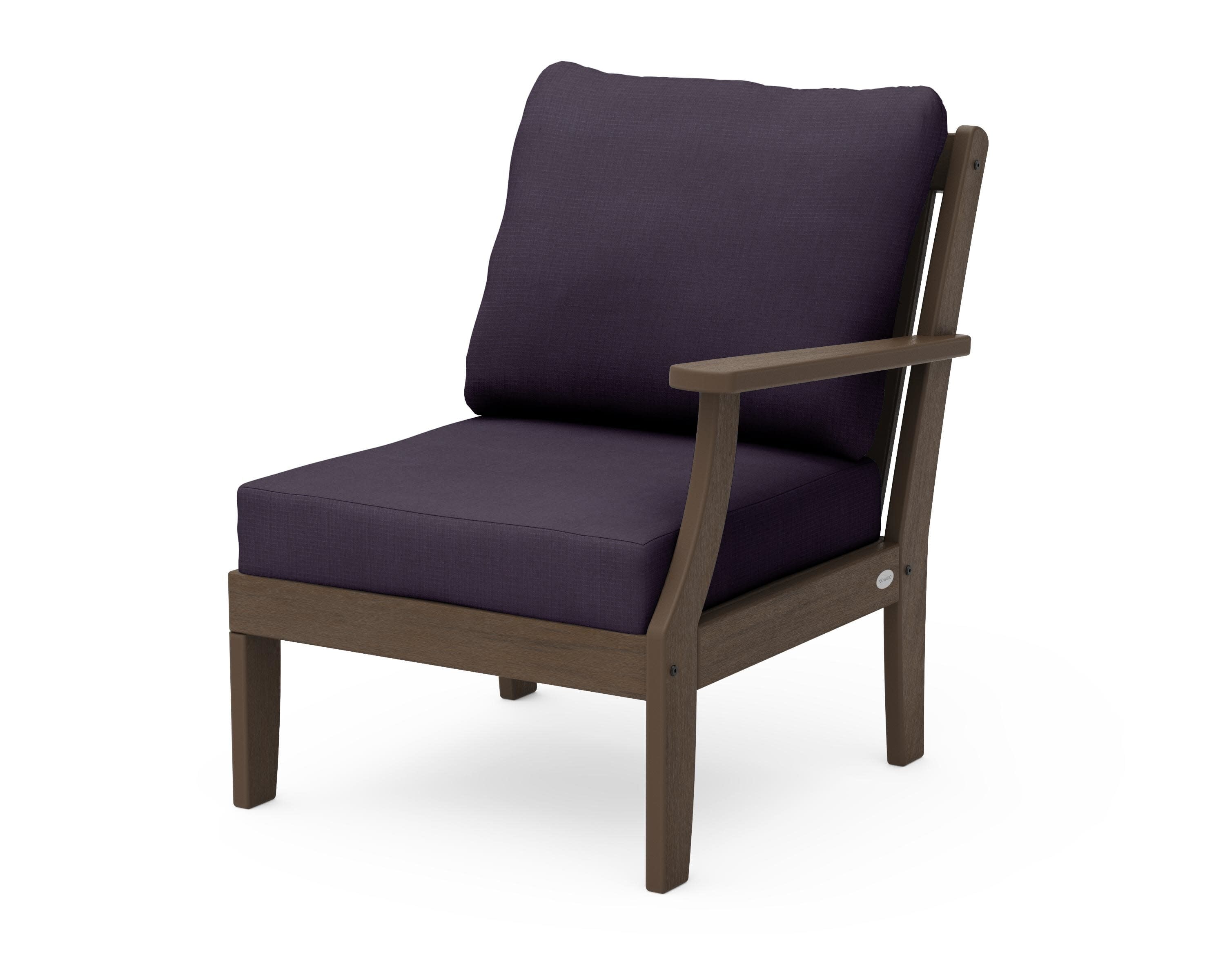 Braxton Modular Right Arm Chair in Kona / Navy Linen