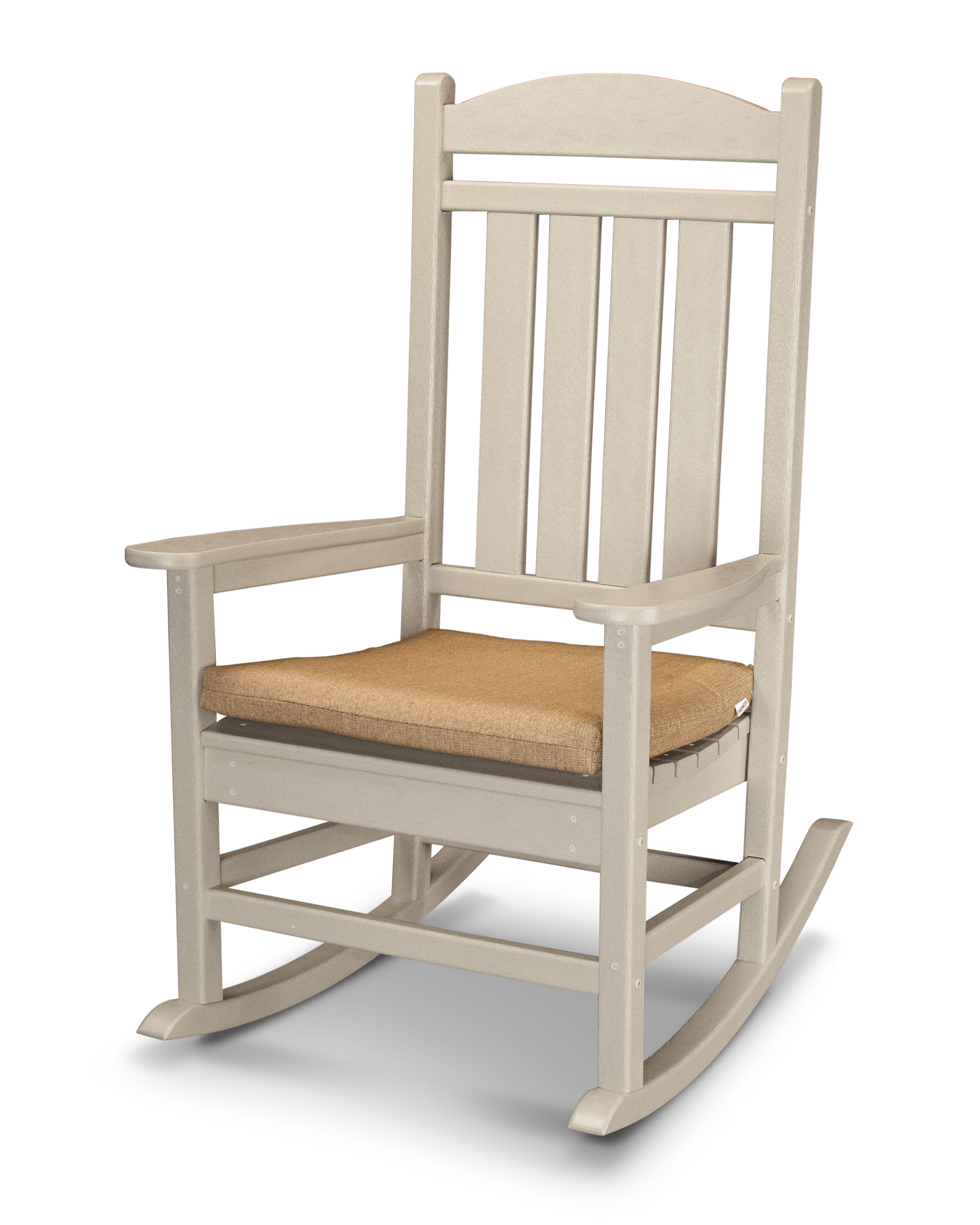 Presidential Rocker with Seat Cushion in Sand / Sesame