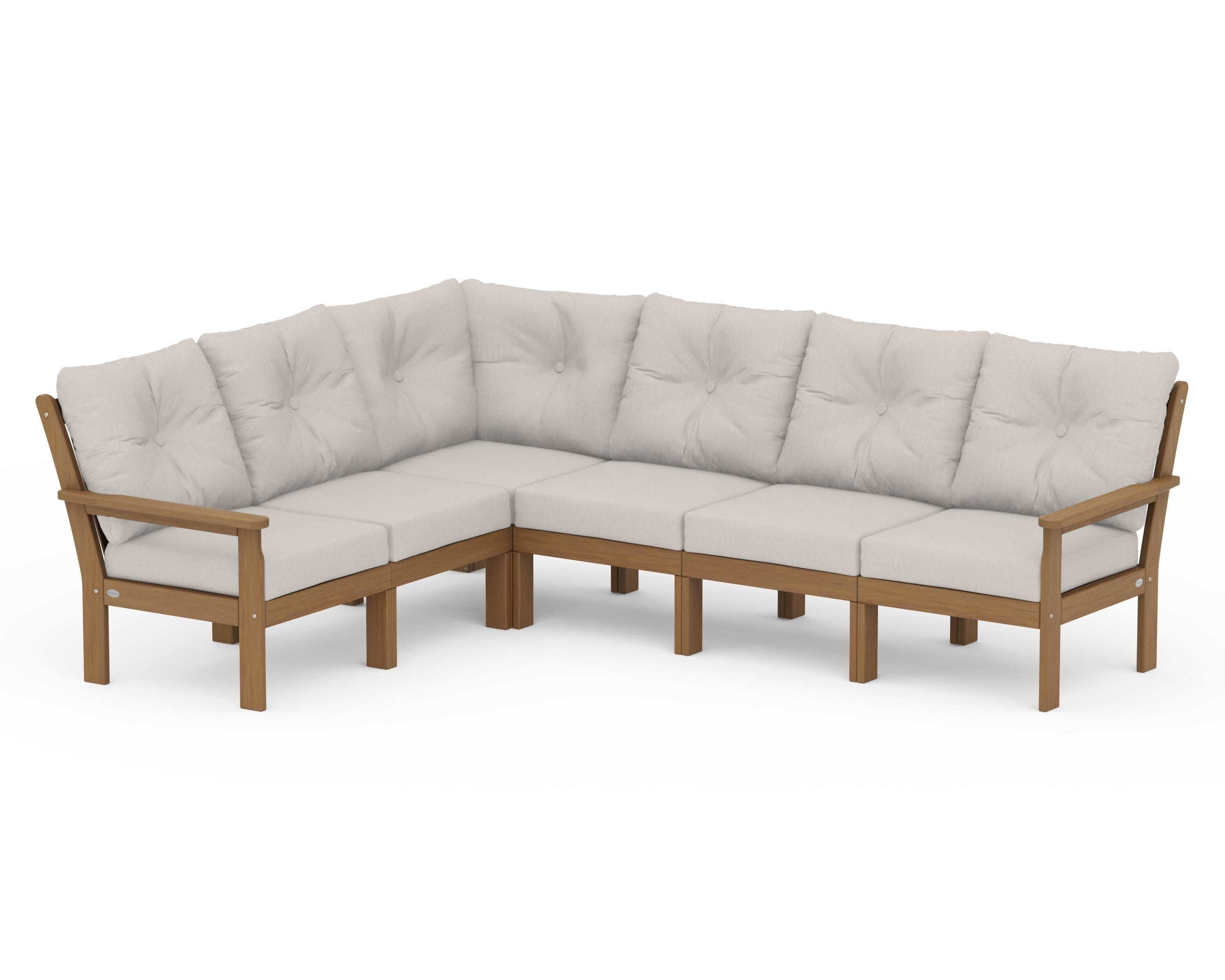 Vineyard 6-Piece Sectional in Natural / Cast Ash