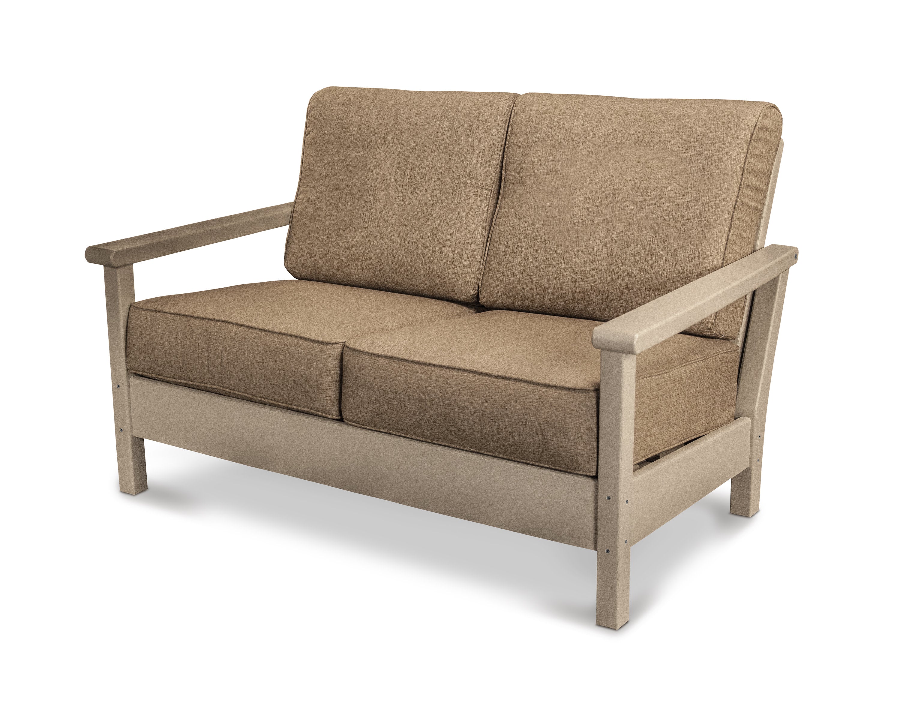 Harbour Deep Seating Loveseat in Sand / Sesame