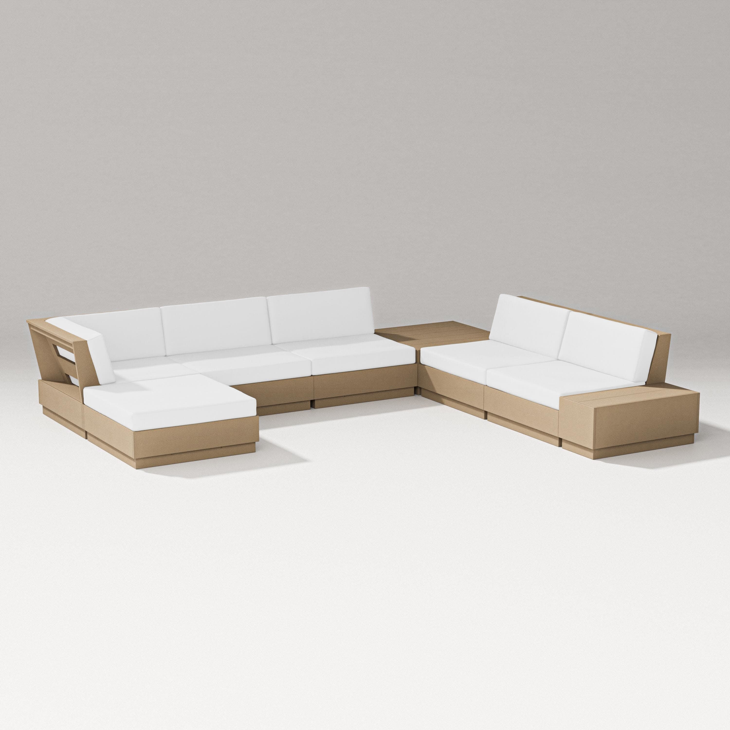 Elevate 8-Piece Corner Sectional in Vintage Sahara / Natural