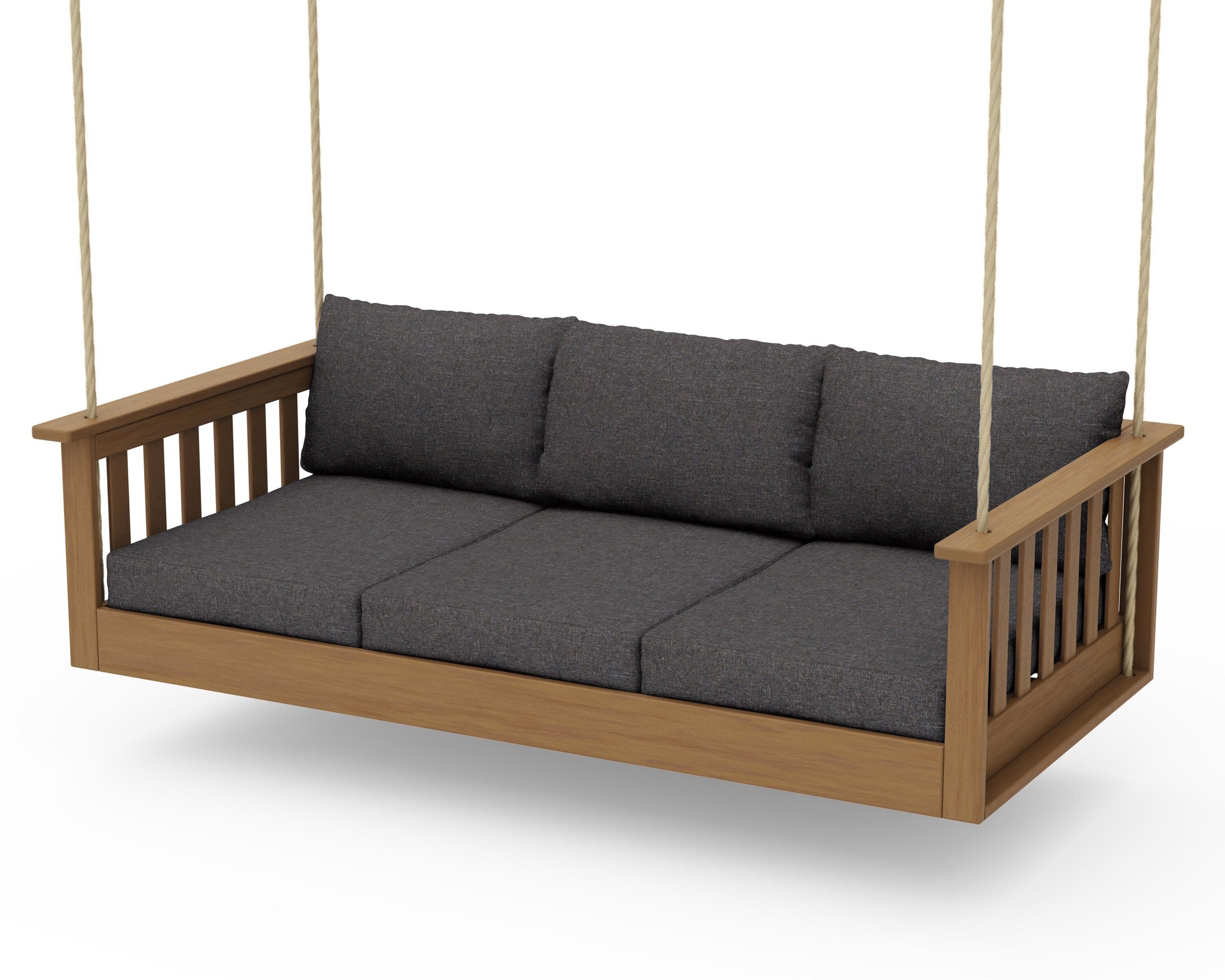 Vineyard Daybed Swing in Natural / Ash Charcoal