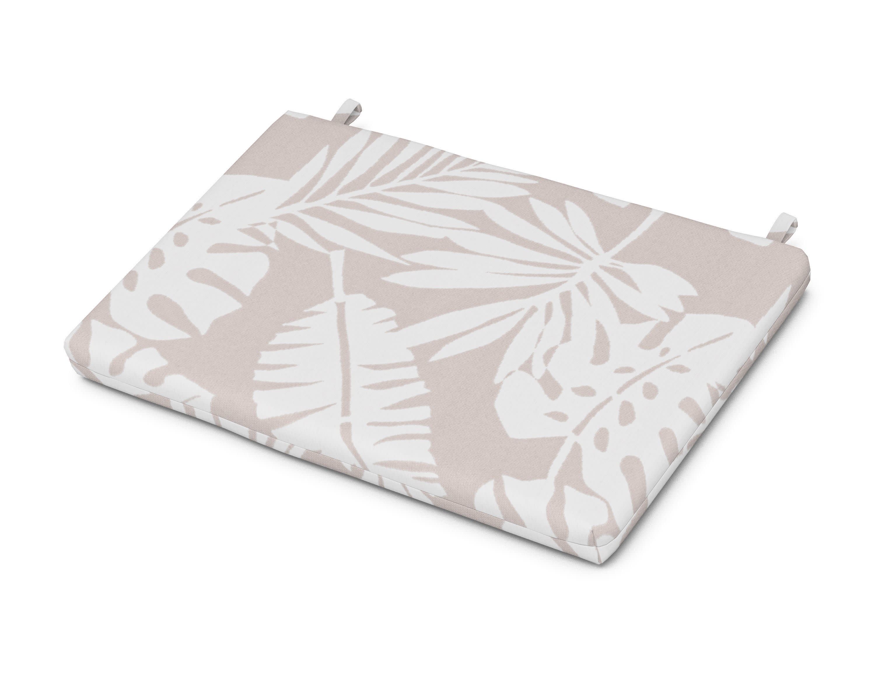 Eastport Lounge Chair Cushion in Leaf Dune Burlap