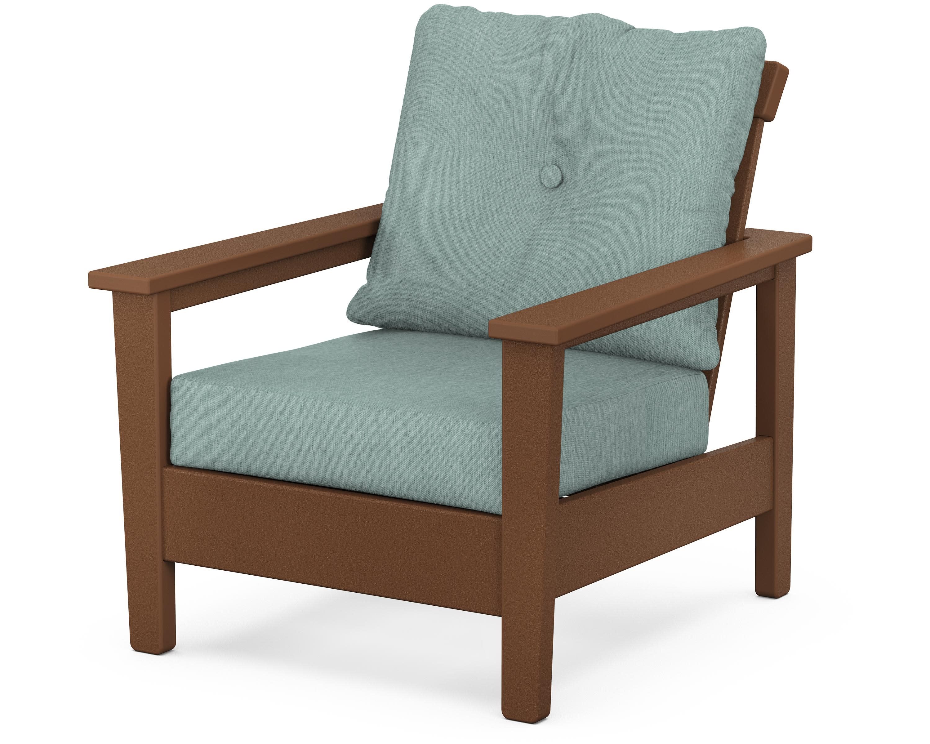 Prescott Deep Seating Chair in Teak / Glacier Spa