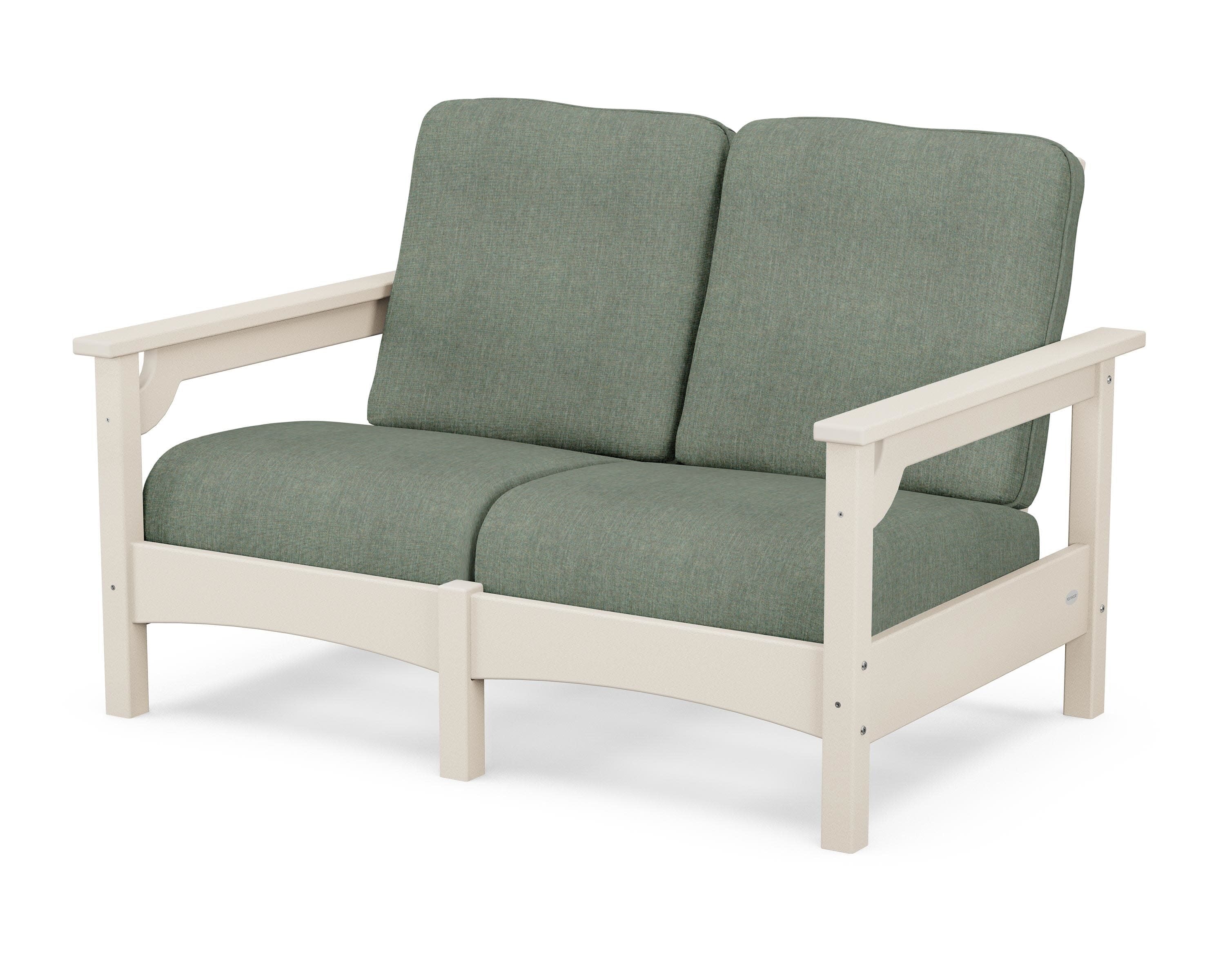 Club Loveseat in Sand / Cast Sage