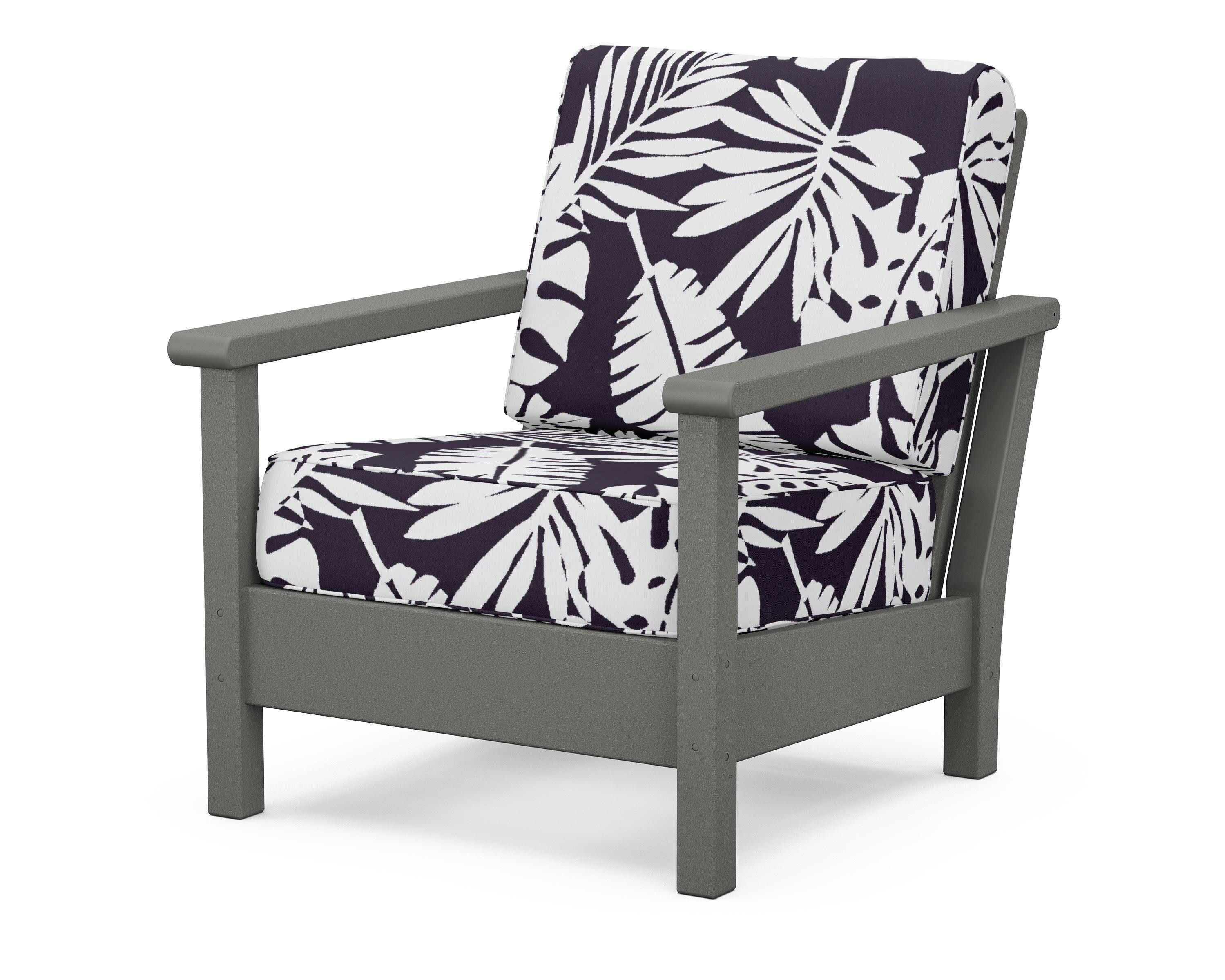 Harbour Deep Seating Chair in Slate Grey / Leaf Navy