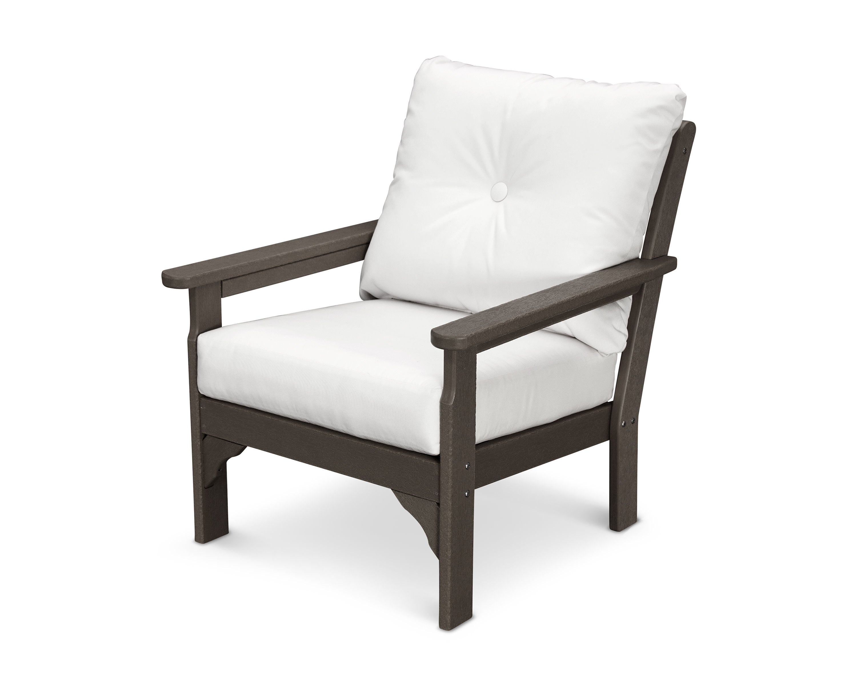 Vineyard Deep Seating Chair in Vintage Coffee / Natural