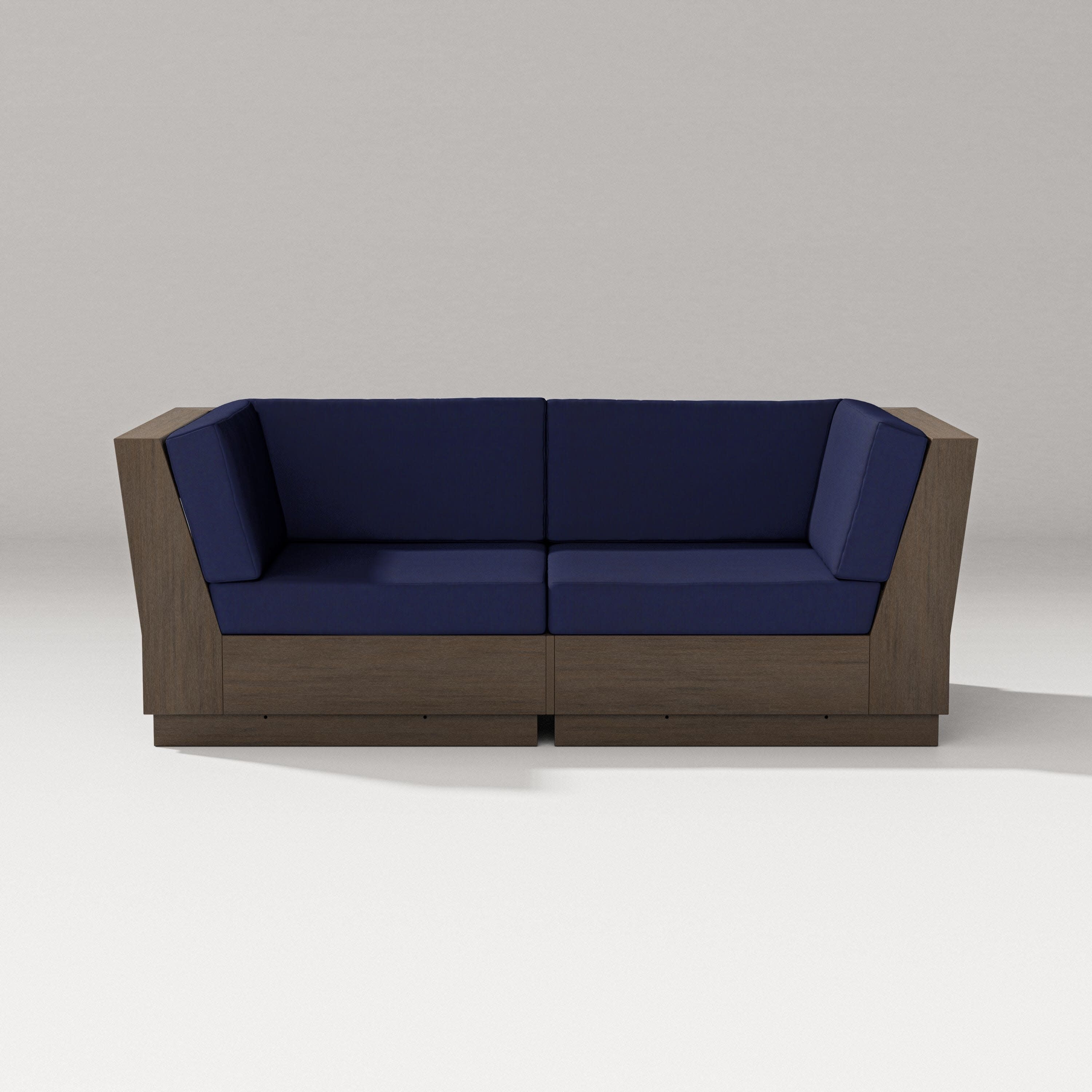 Elevate Loveseat Sectional in Kona / Navy